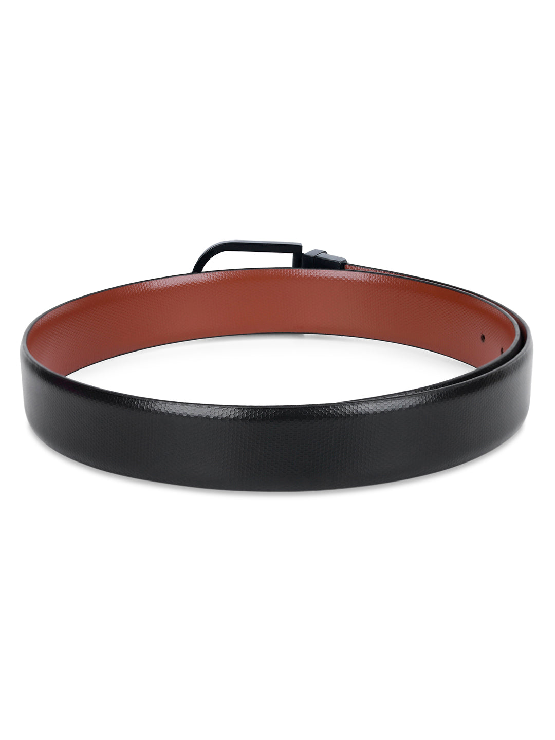 Men's Black & Brown Formal Italian Leather Reversible Belt For Men