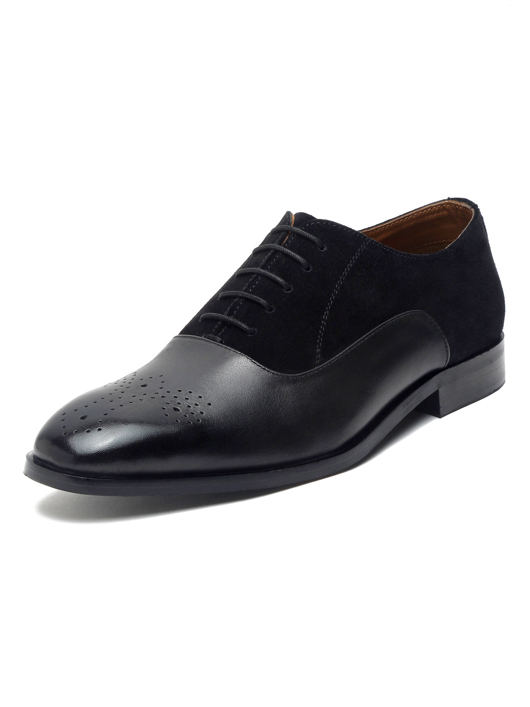 Jet Black Handmade Premium Italian Leather Brogues