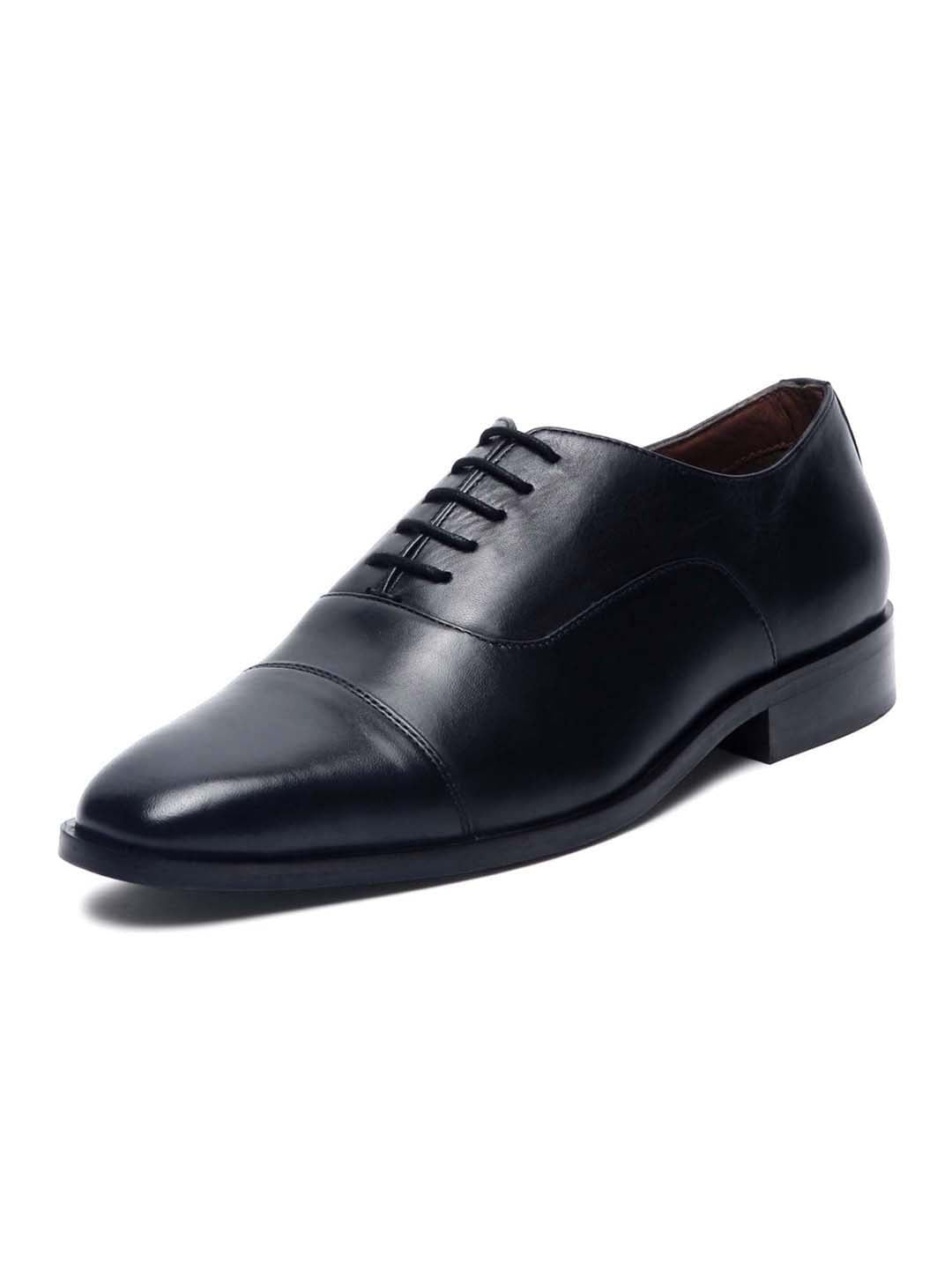 Jet Black Handmade Premium Italian Leather Oxfords
