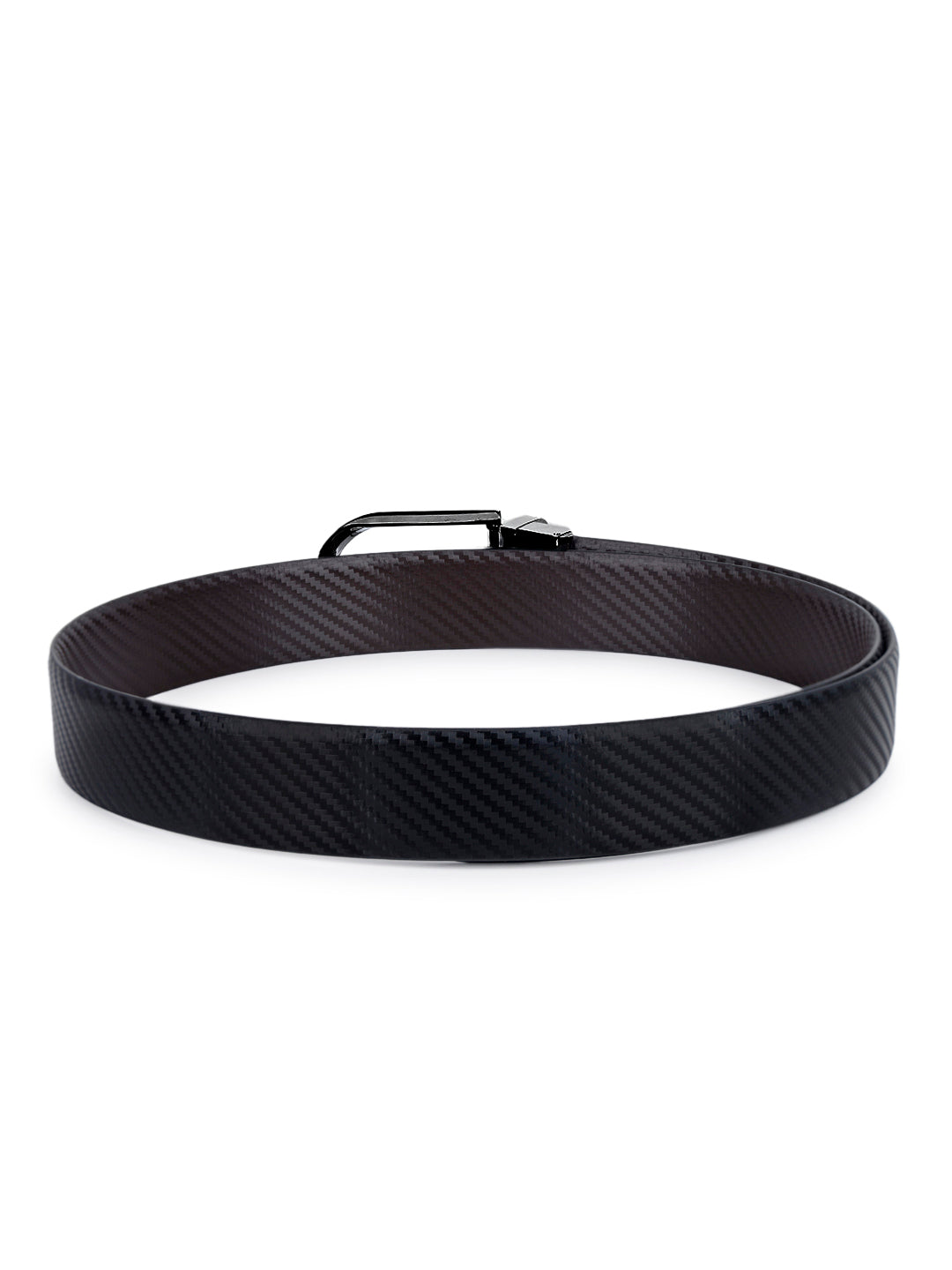 Men's Black & Brown Formal Italian Leather Reversible Belt For Men