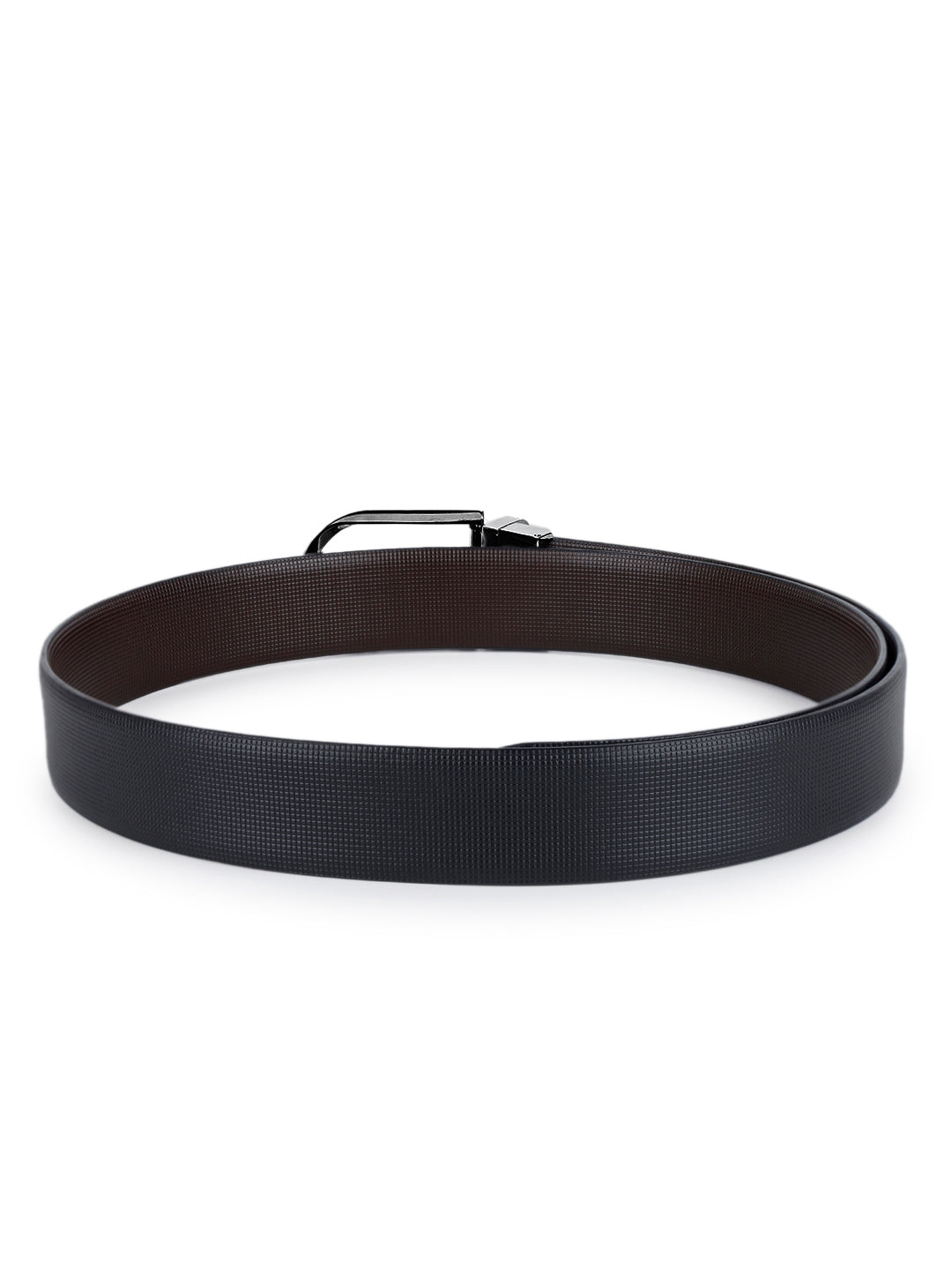 Men's Black & Brown Formal Italian Leather Reversible Belt For Men