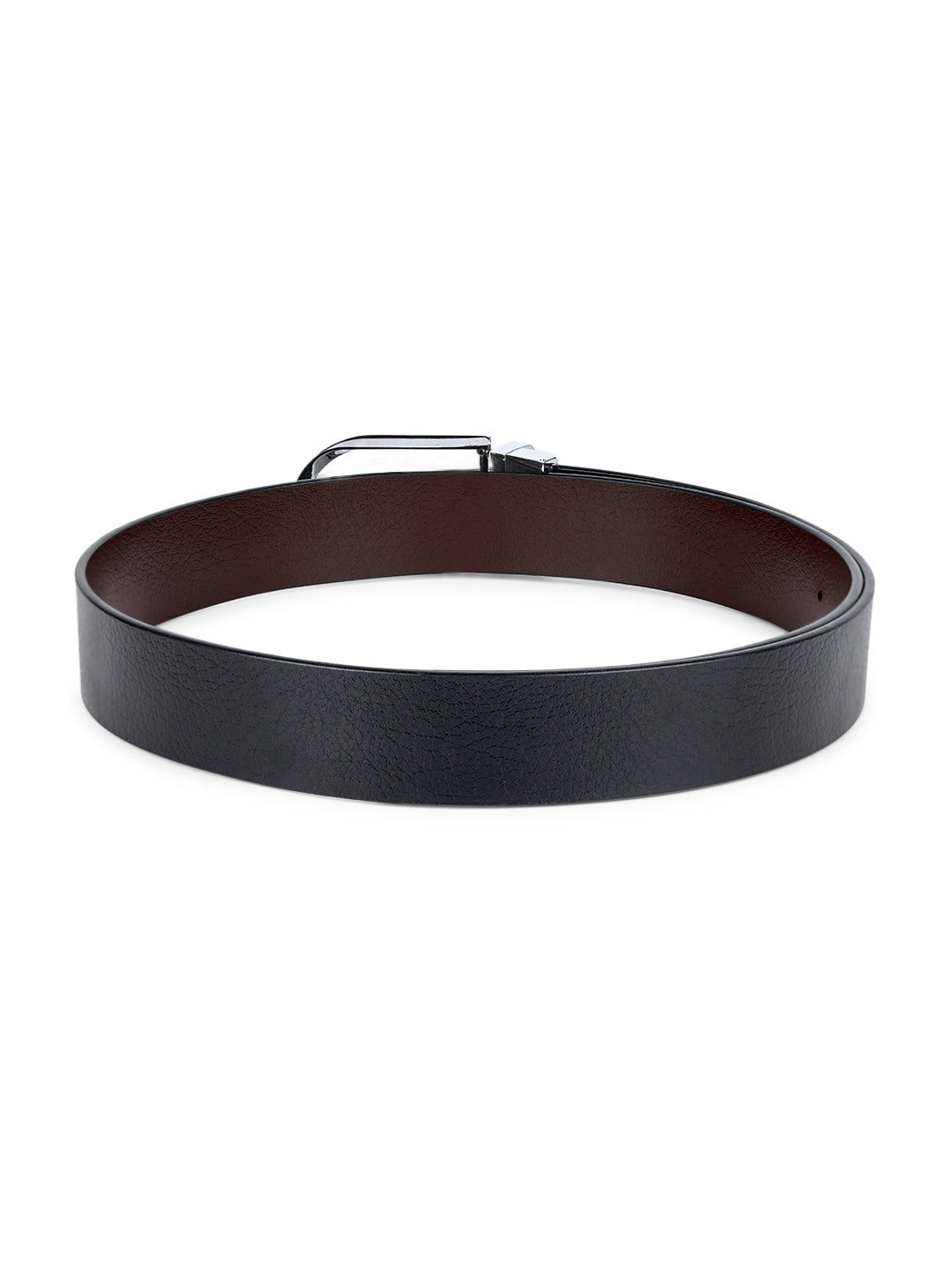 Men's Black & Brown Formal Italian Leather Reversible Belt For Men