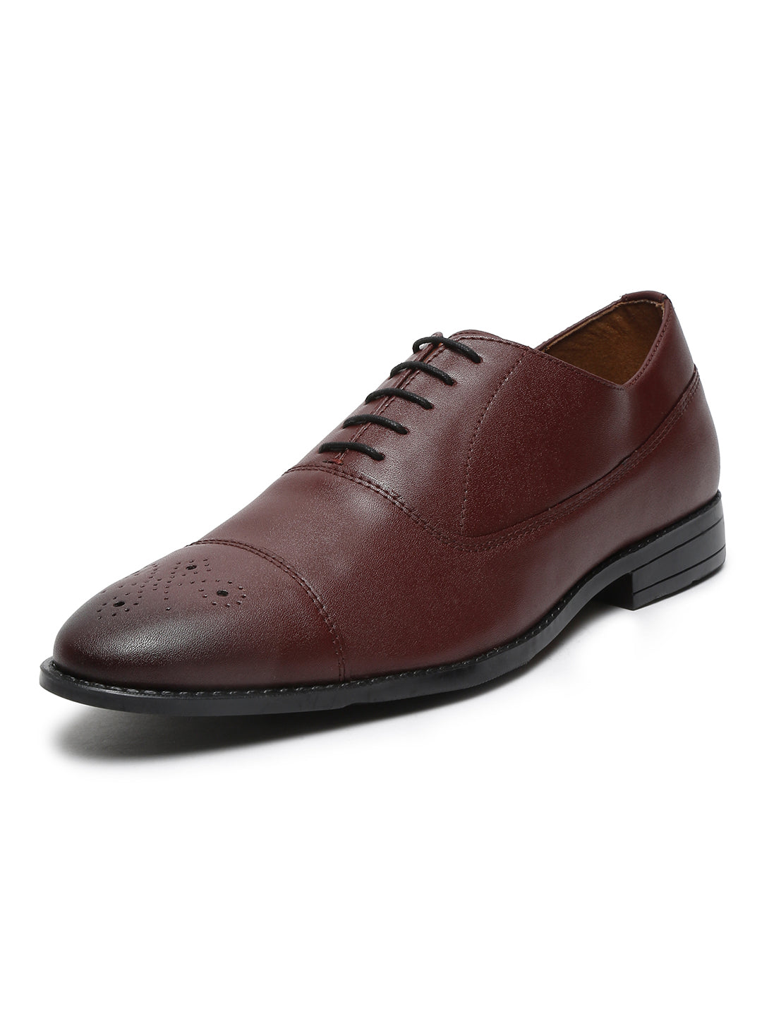 Rosewood Handcrafted Captoe Style Comfortable Laceups Shoes