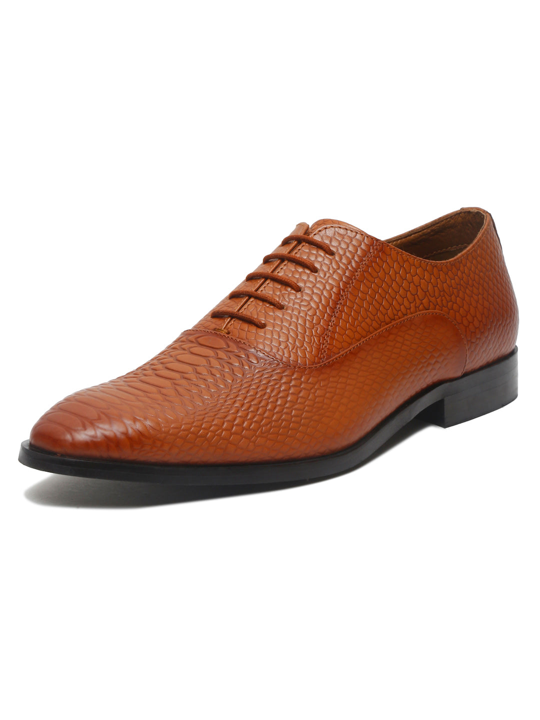 Russet Tan Handmade Premium Italian Leather Derby Shoes