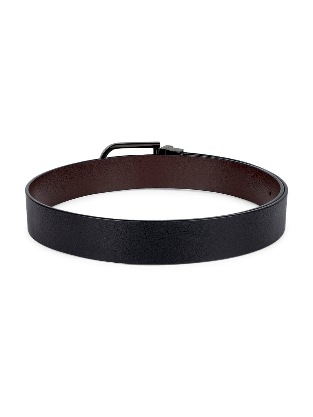 Men's Black & Brown Formal Italian Leather Reversible Belt For Men