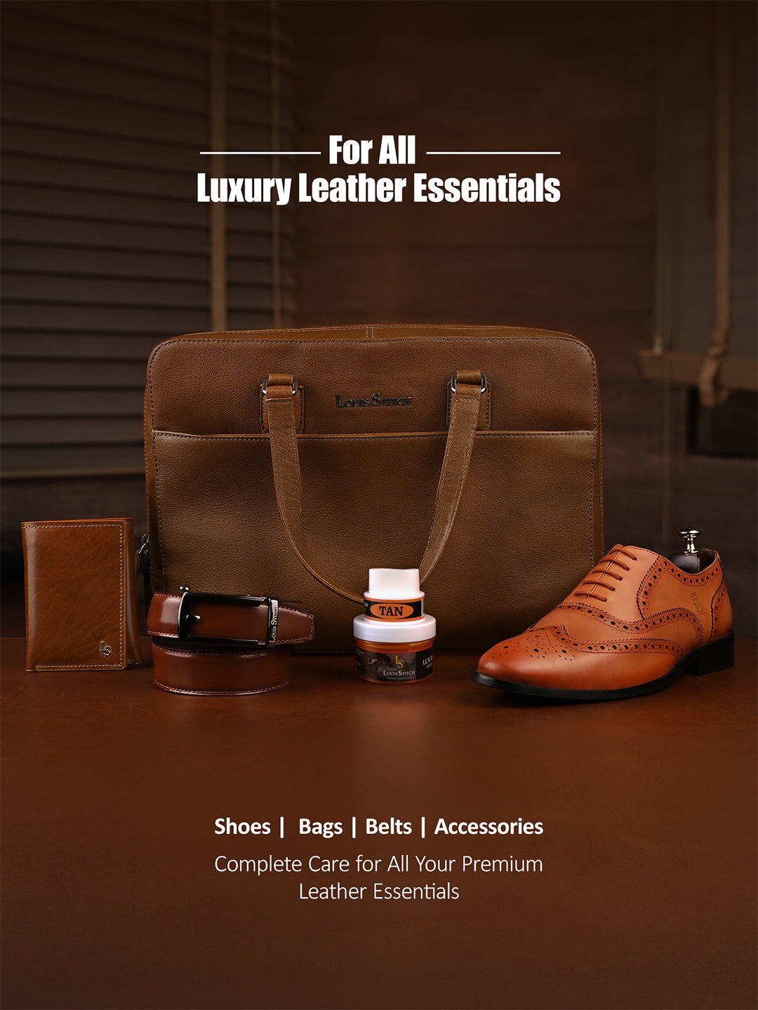 Black and Tan Leather Shoe Cream with Applicator For Leather items