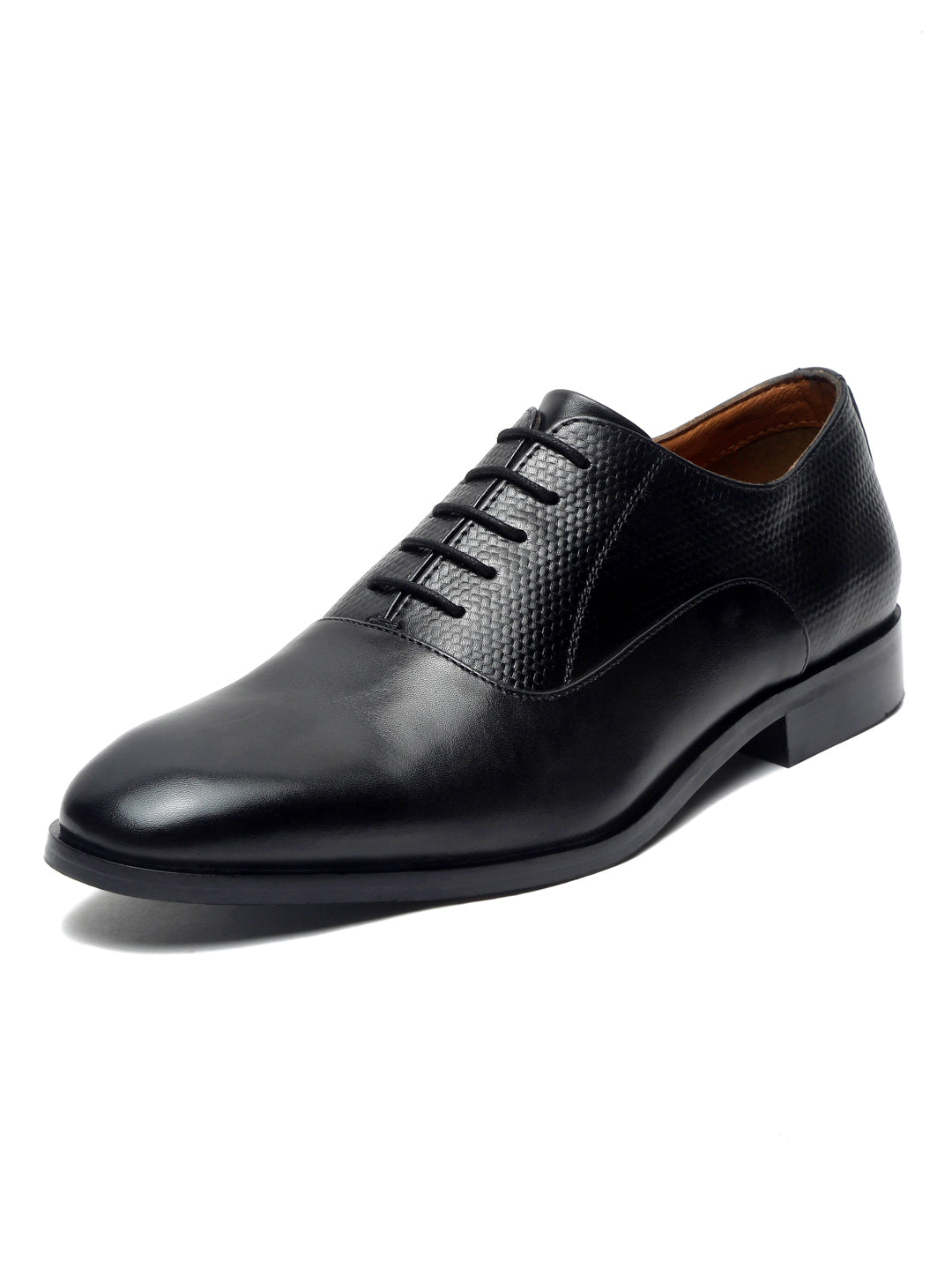 Jet Black Handmade Premium Italian Leather Derby Shoes