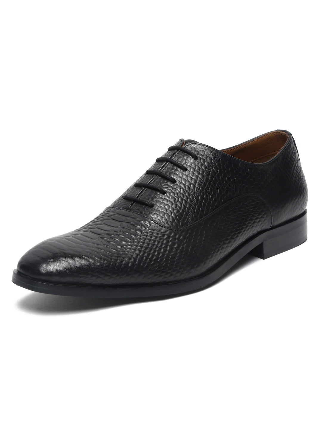 Jet Black Handmade Premium Italian Leather Derby Shoes