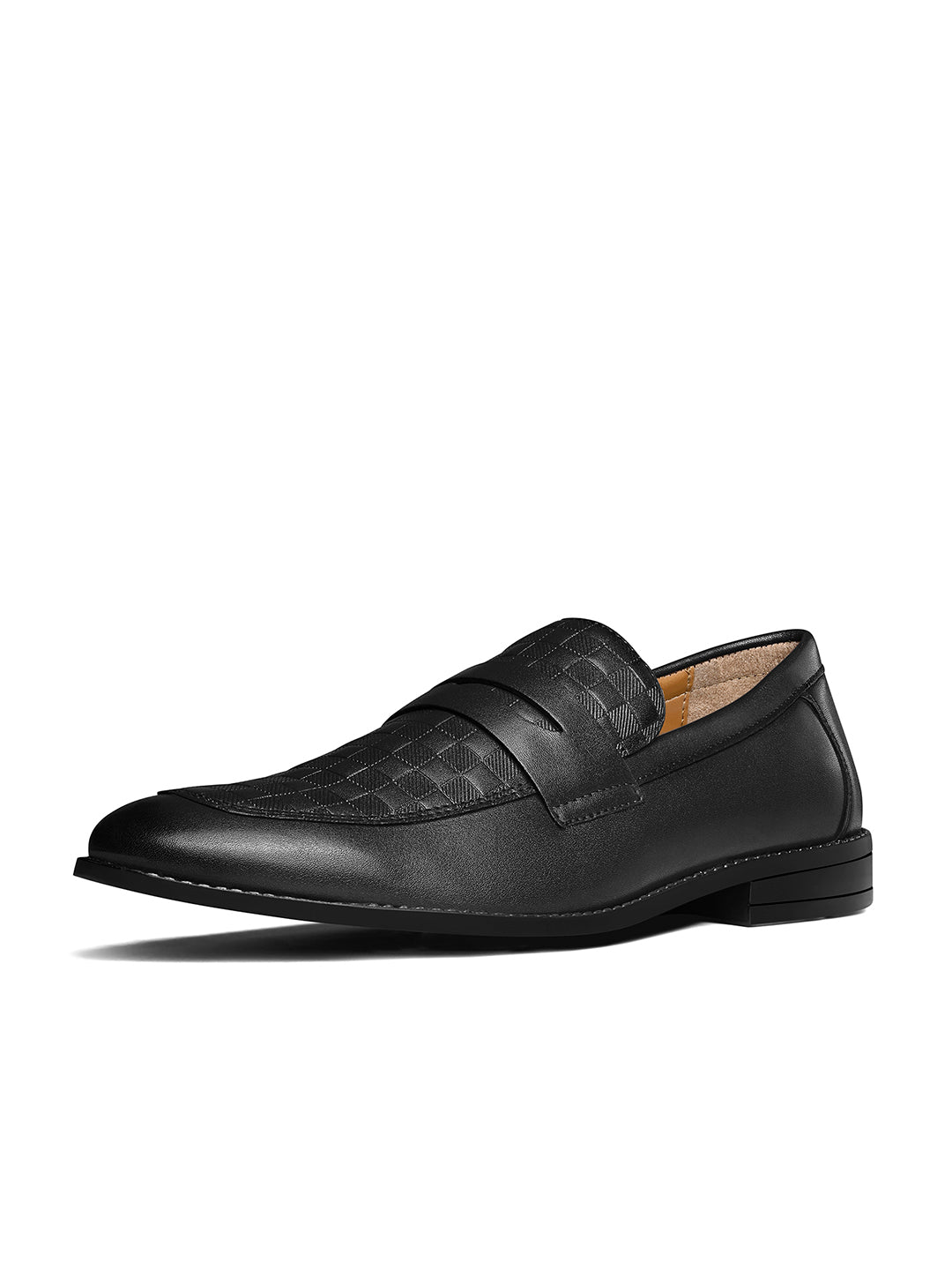 Jet Black Handcrafted Moccasin Slipon