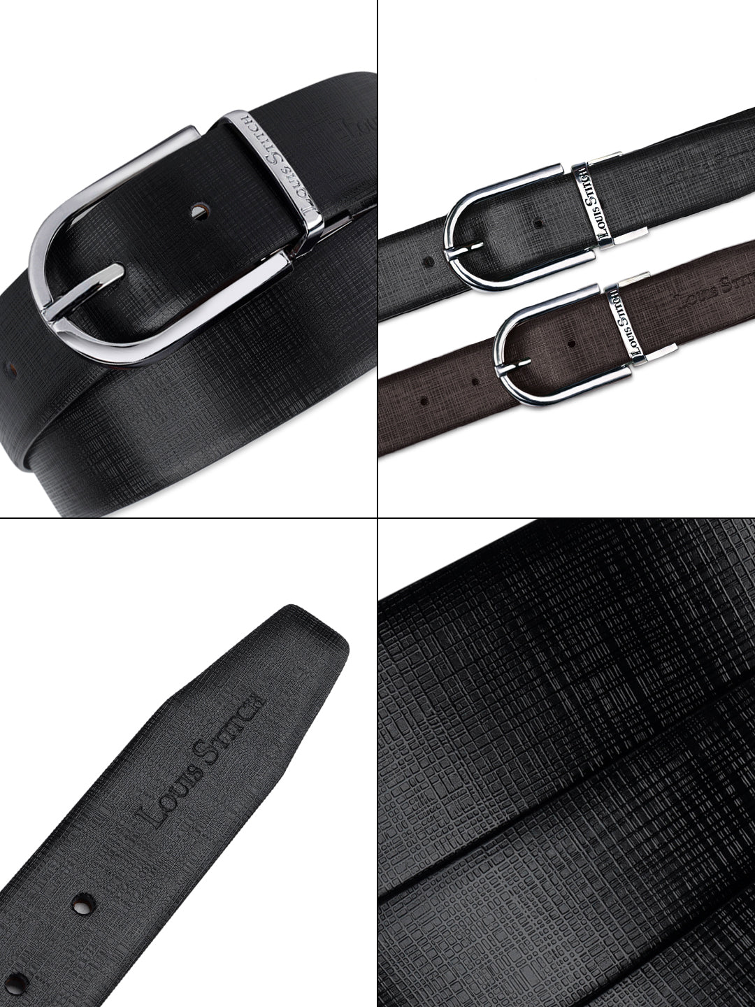 Handcrafted Spanish Leather Reversible Belt For Men