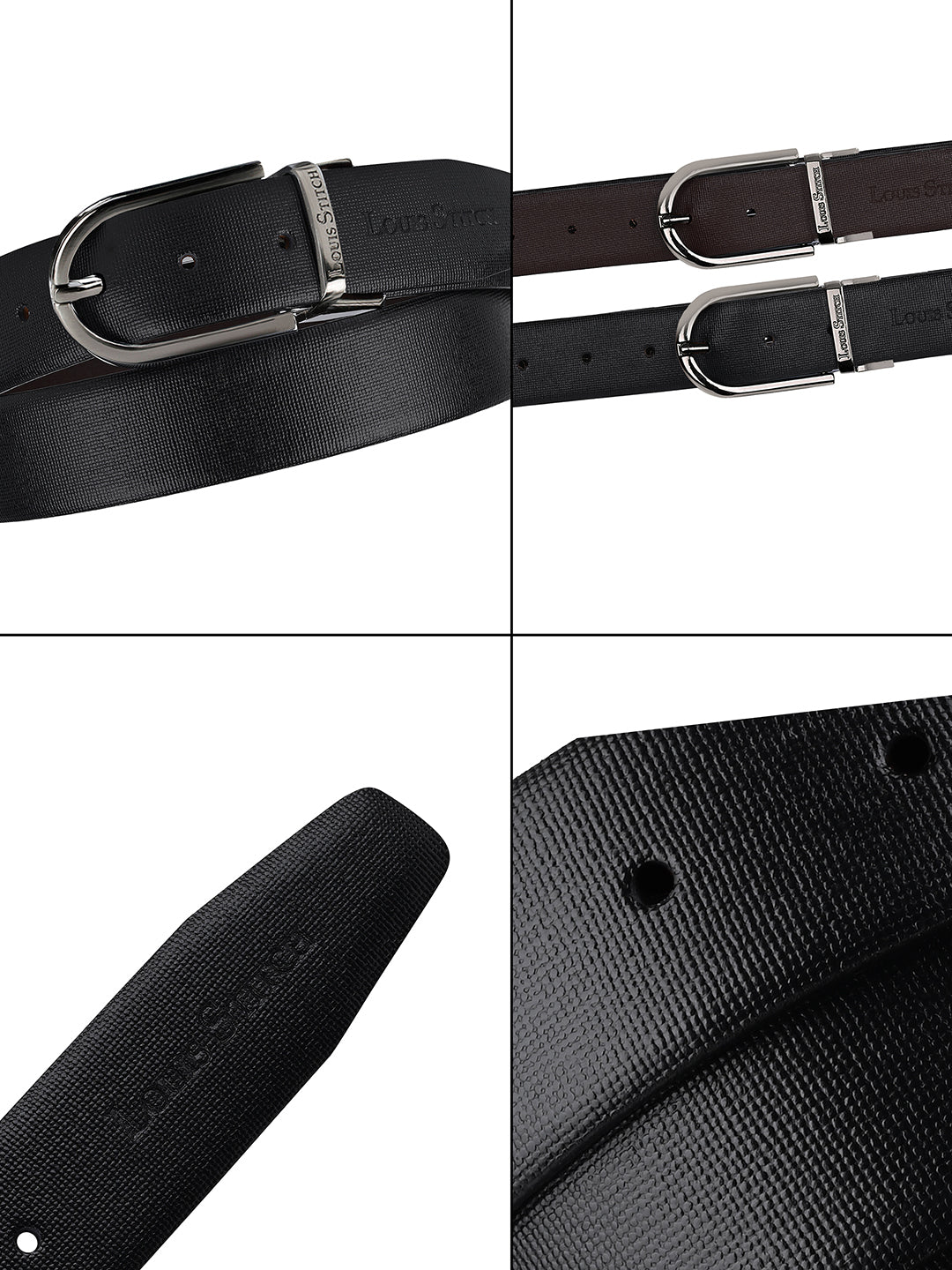 Handcrafted Spanish Leather Reversible Belt For Men