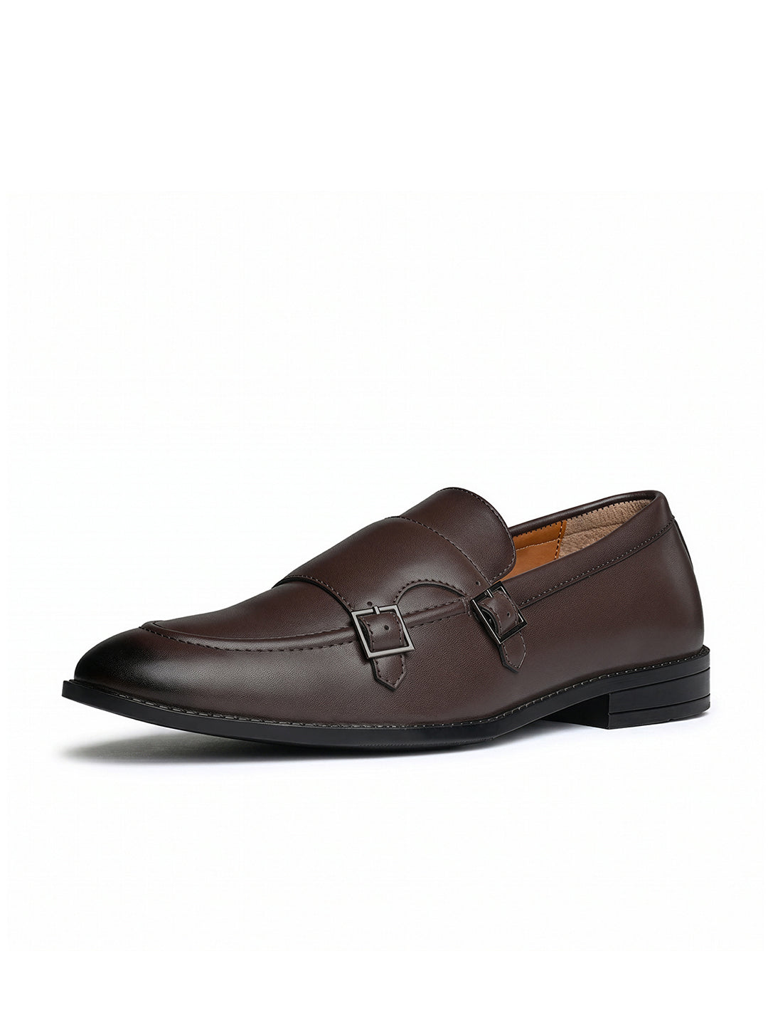 Brunette Brown Handcrafted Slipon Style Comfortable Monk