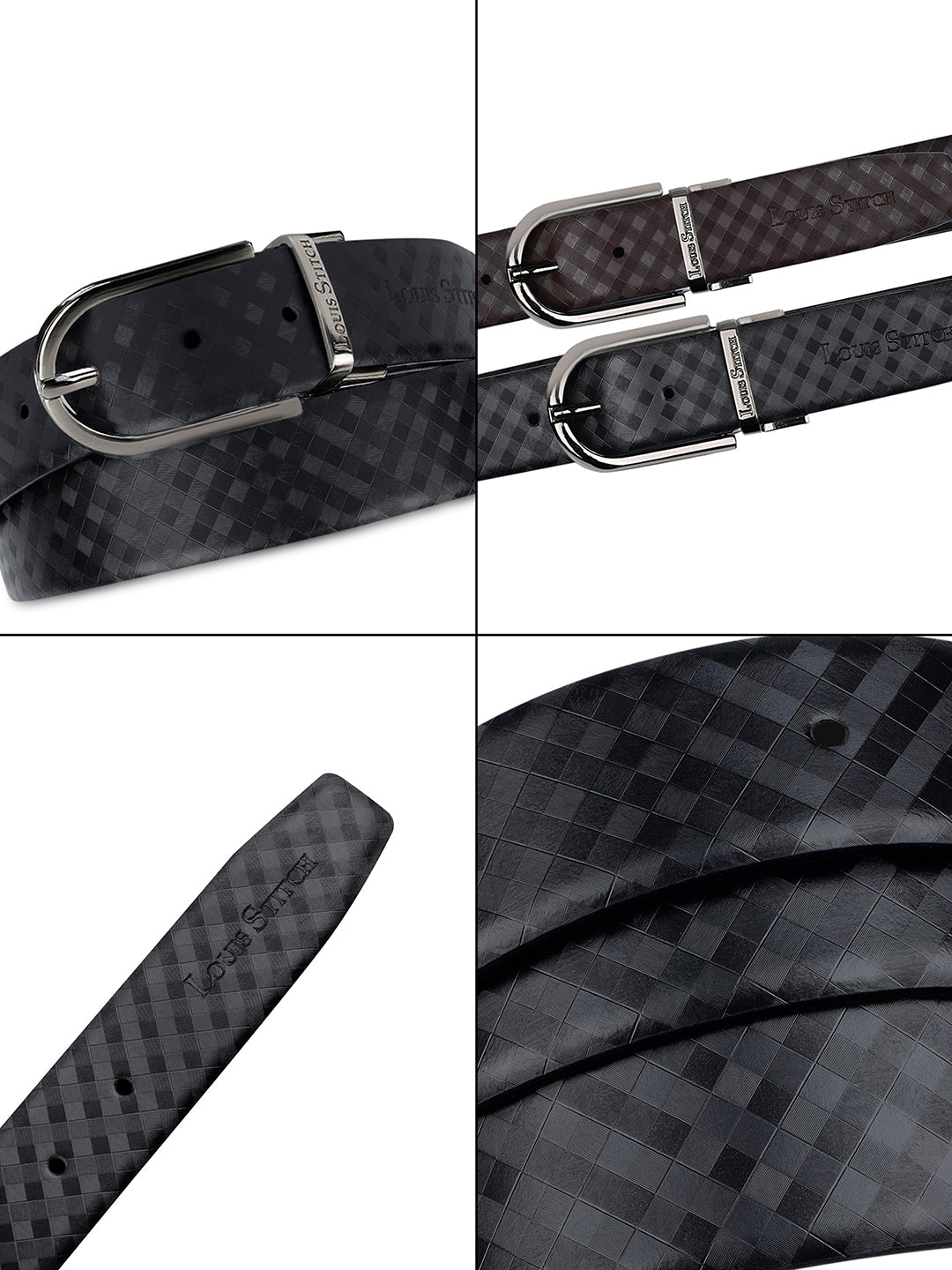Handcrafted Spanish Leather Reversible Belt For Men
