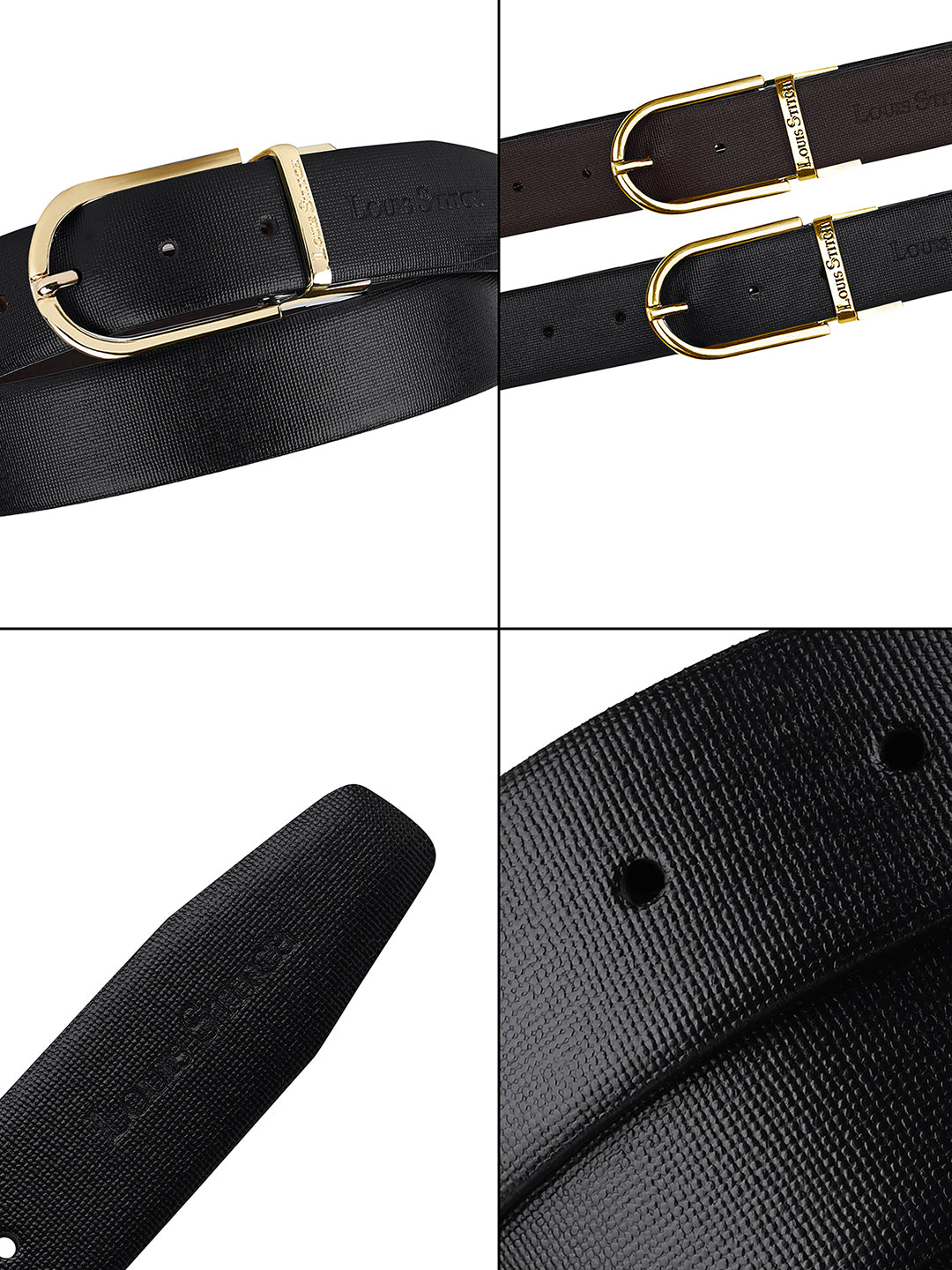 Handcrafted Spanish Leather Reversible Belt For Men