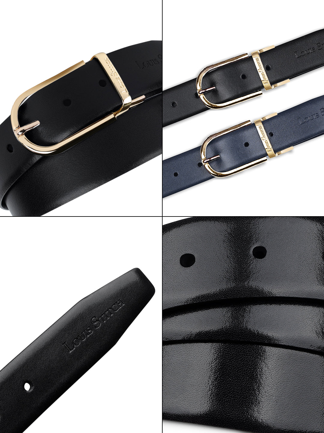 Handcrafted Spanish Leather Reversible Belt For Men
