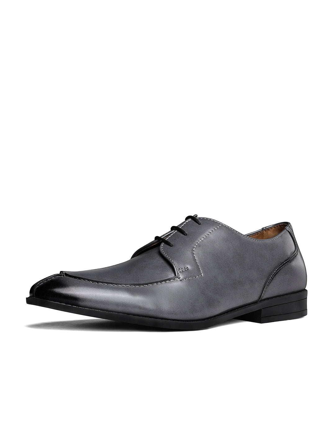 Ash Grey Handcrafted Derby Laceups Shoes