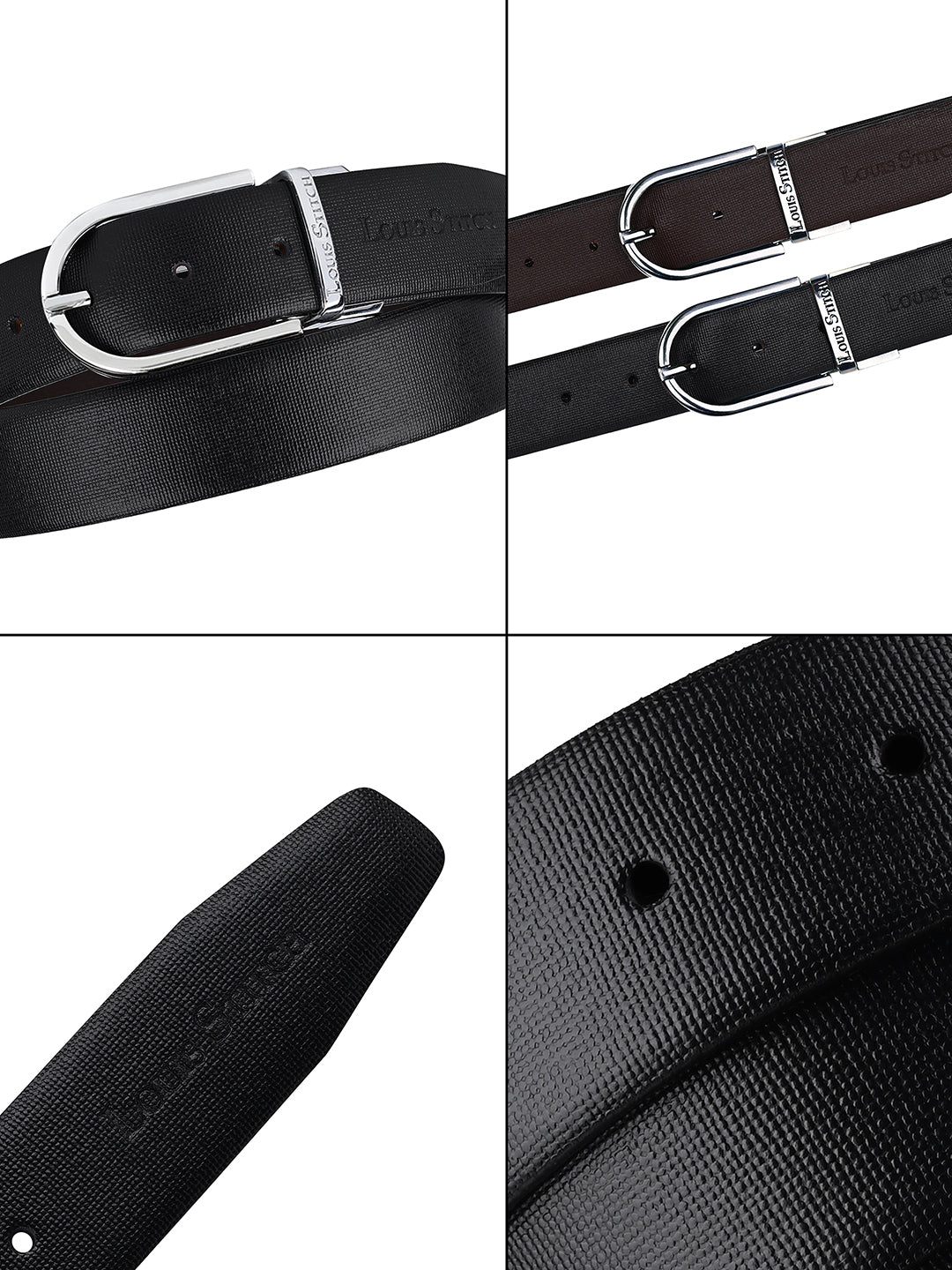 Handcrafted Spanish Leather Reversible Belt For Men