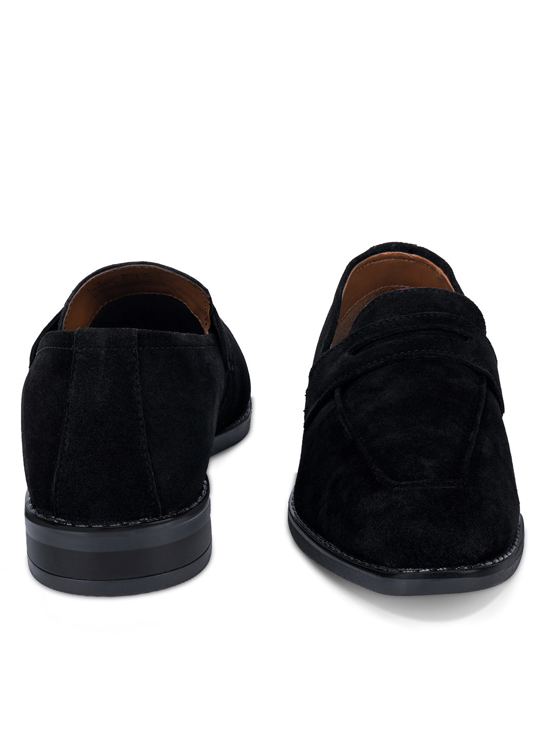 Jet Black Handcrafted Italian Suede Leather Moccasin Shoes