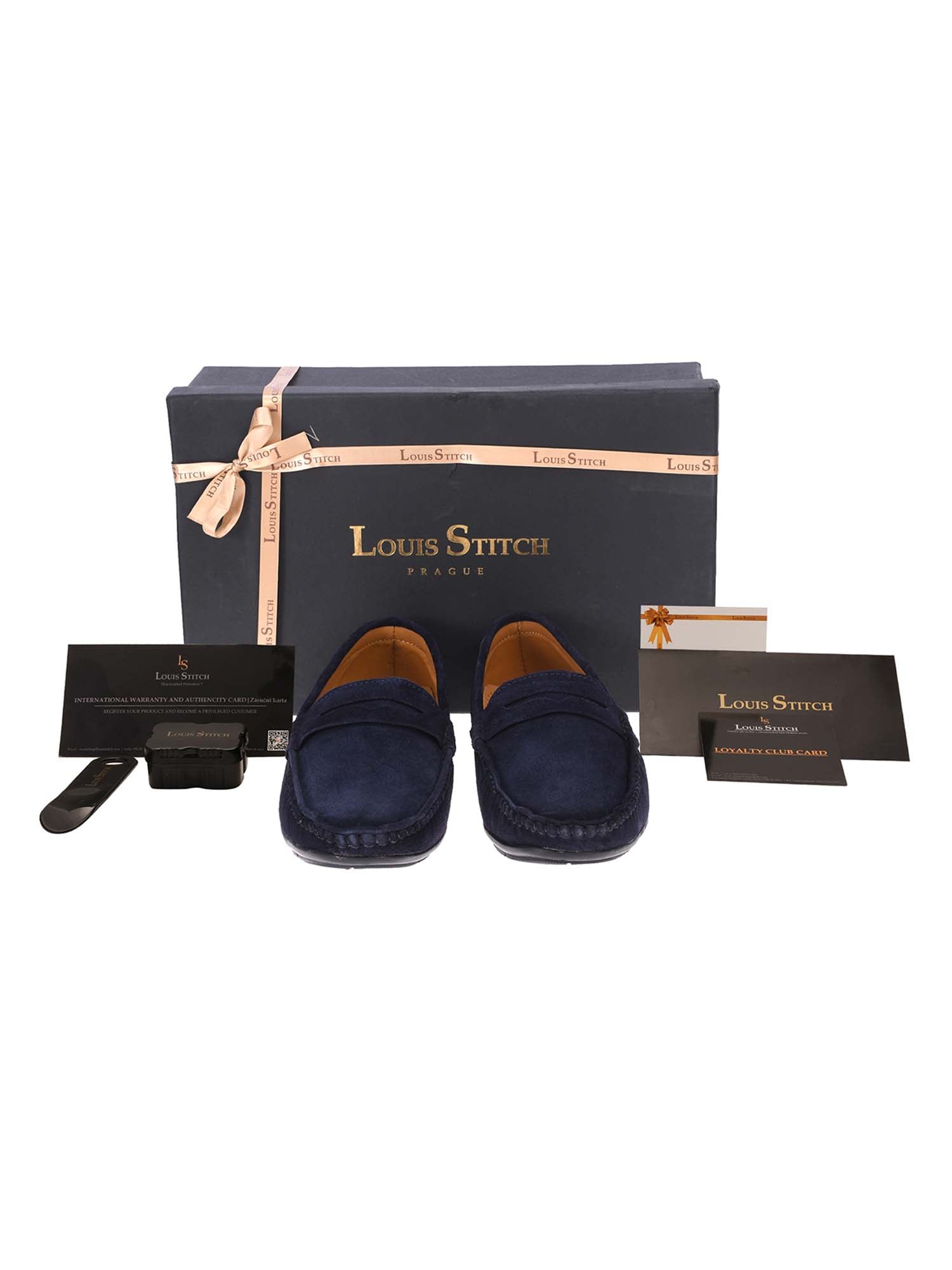 Italian Suede Leather Penny Loafers