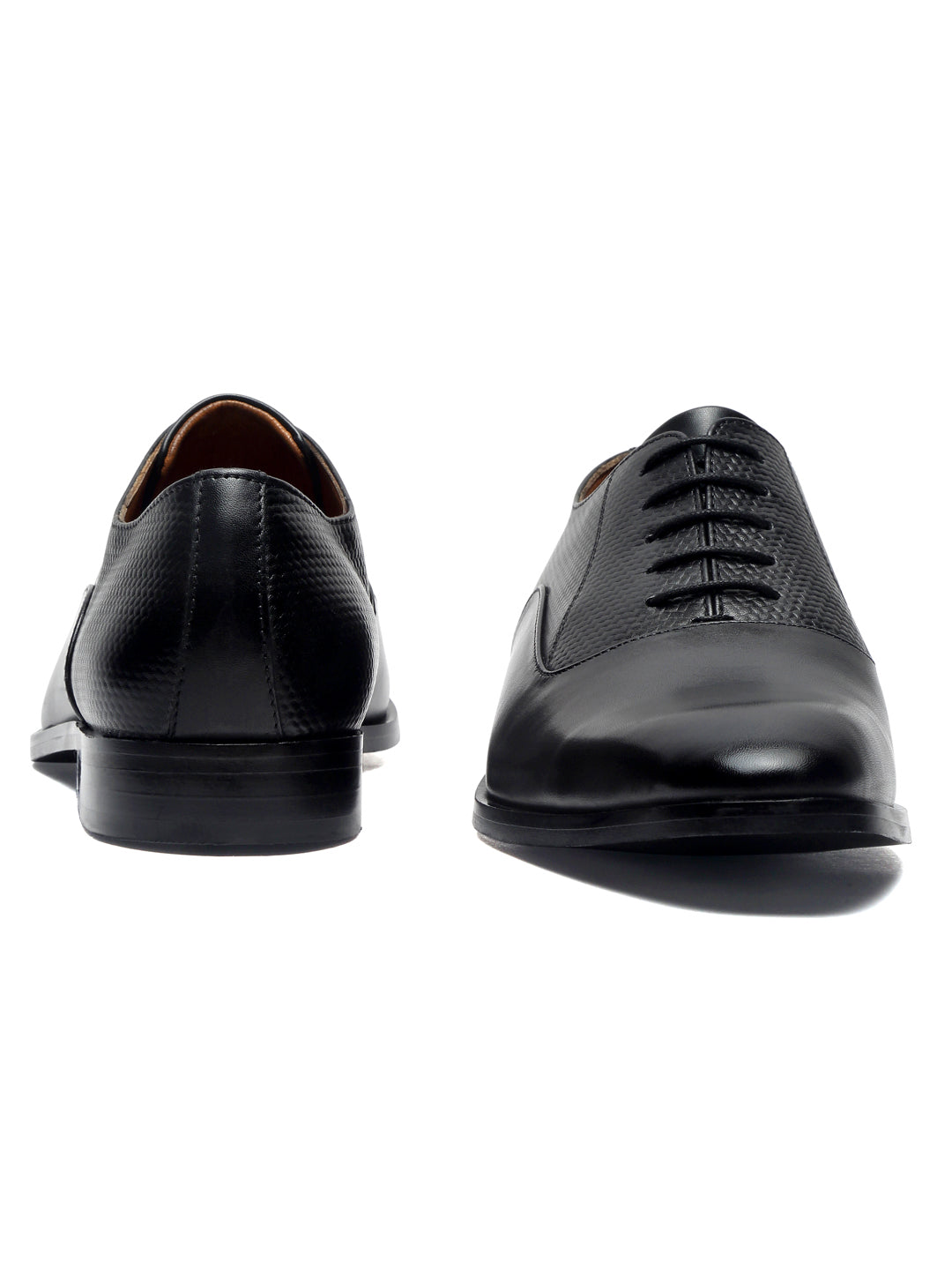 Jet Black Handmade Premium Italian Leather Derby Shoes
