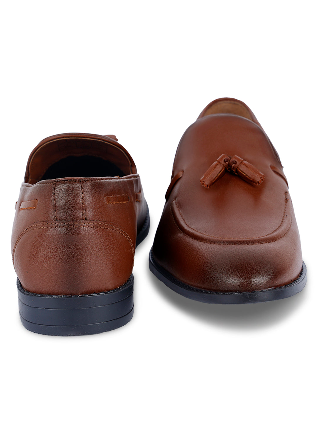 Tan Handcrafted Tassel Moccasins Slipons