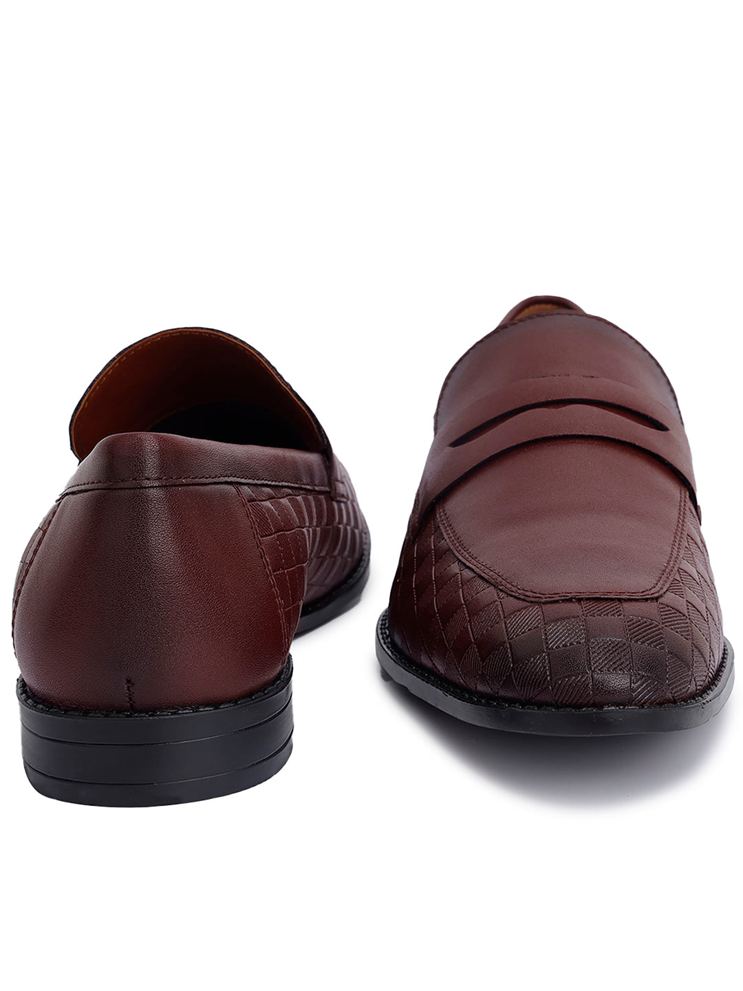 Rosewood Handcrafted Embossed Moccasins Slipons