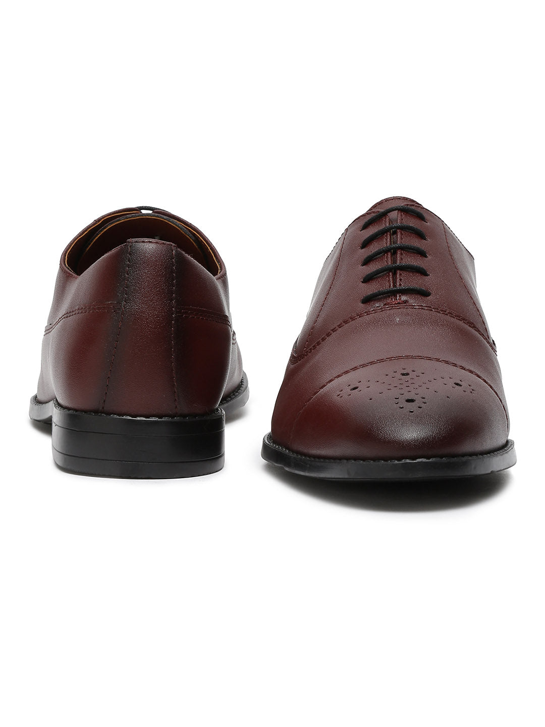 Rosewood Handcrafted Captoe Style Comfortable Laceups Shoes