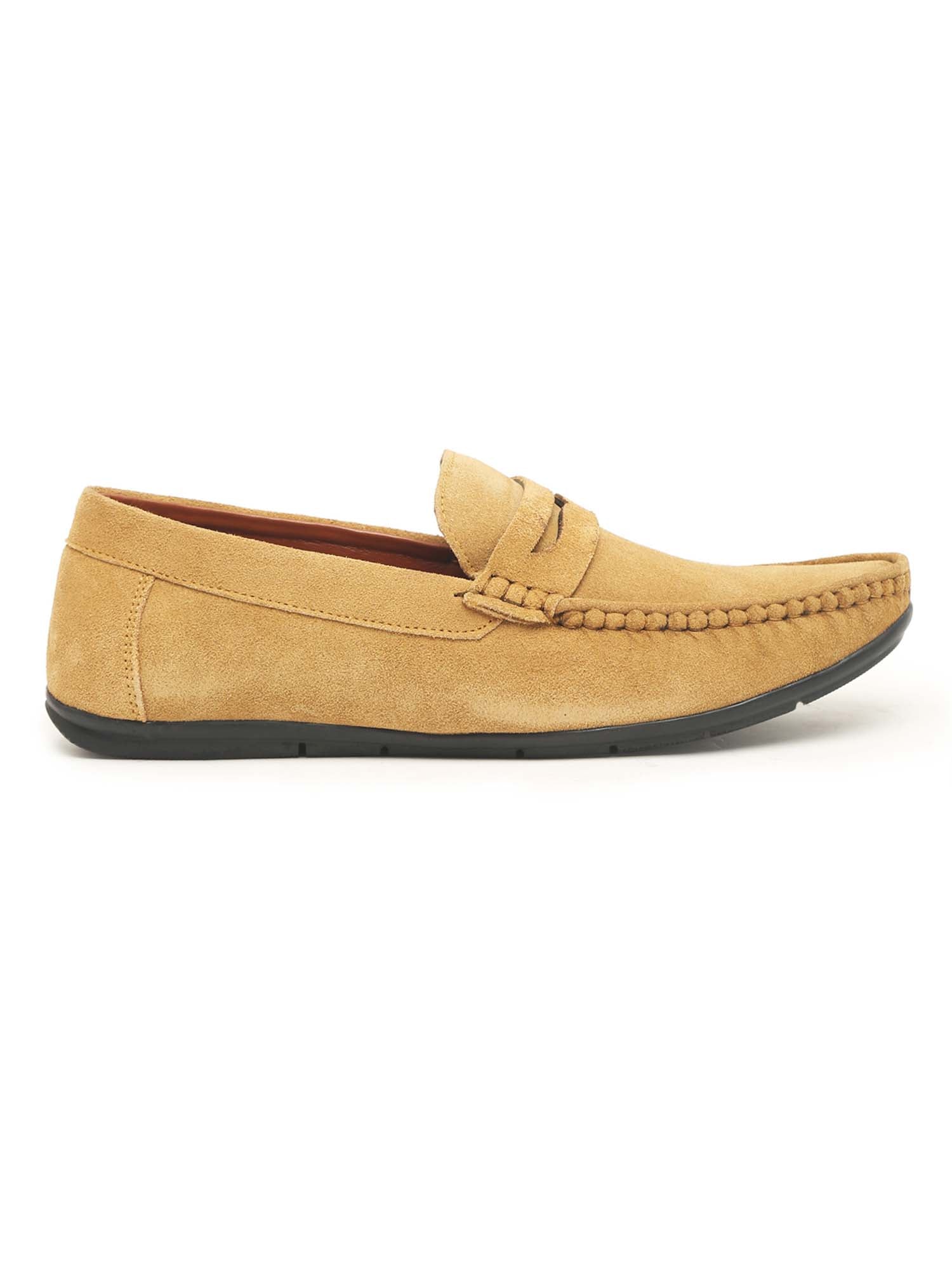 Italian Suede Leather Penny Loafers