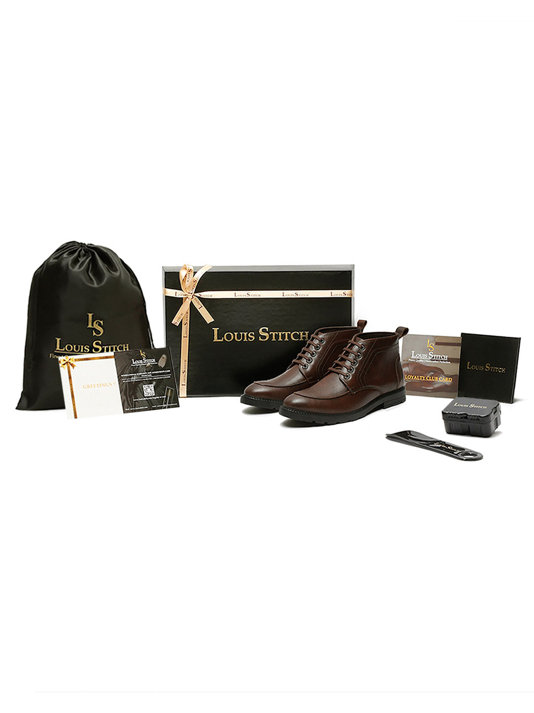 Brunette Brown Handcrafted Italian Leather High Ankle Chukka Boots