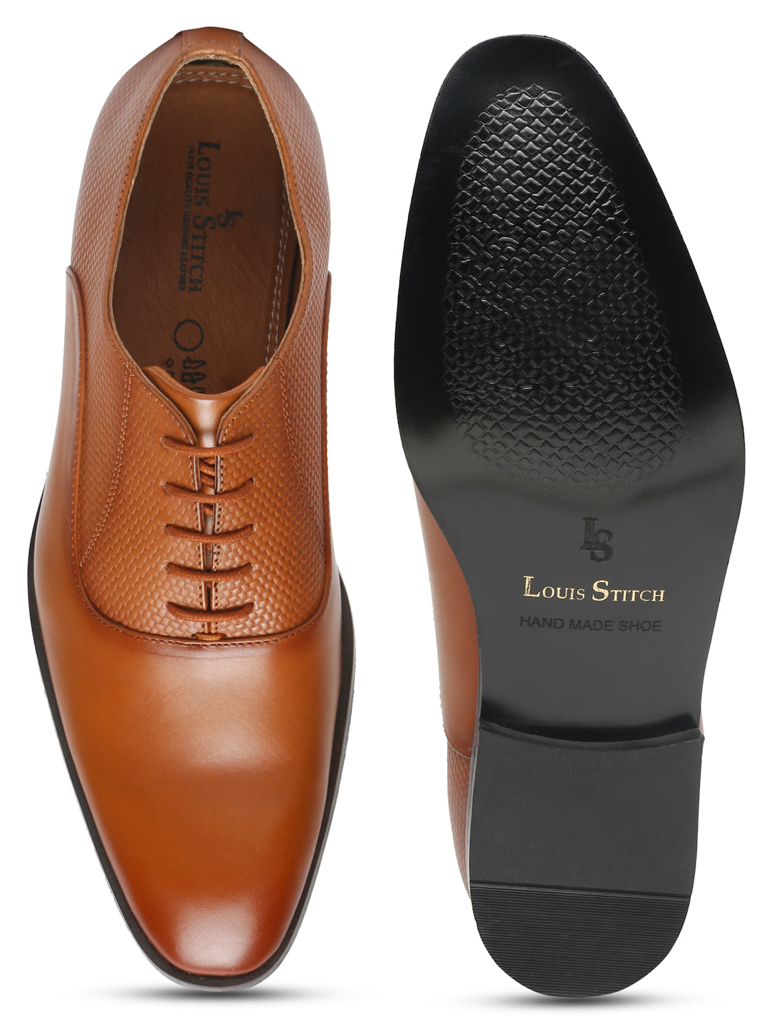 Russet Tan Handmade Premium Italian Leather Derby Shoes