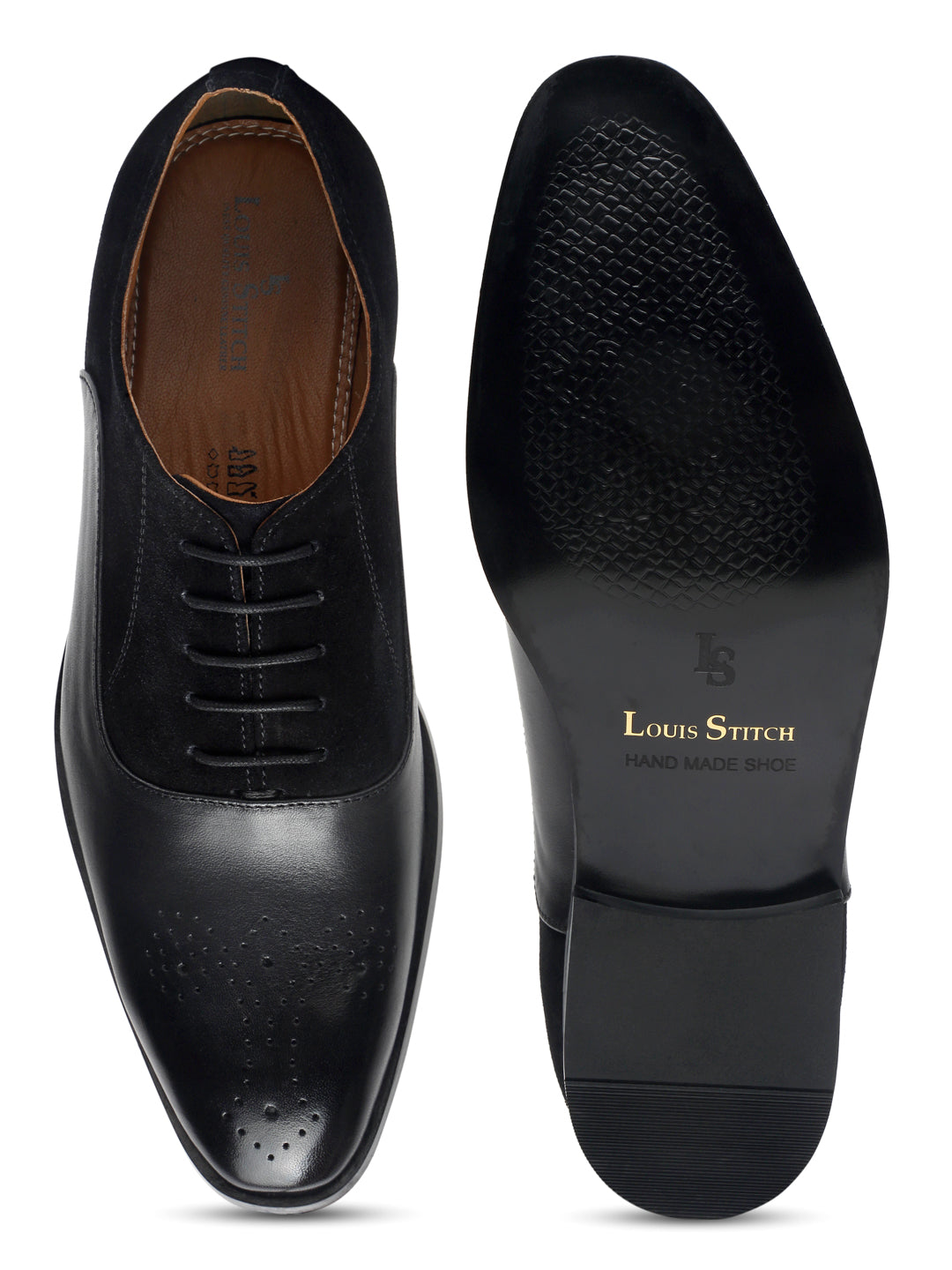 Jet Black Handmade Premium Italian Leather Brogues