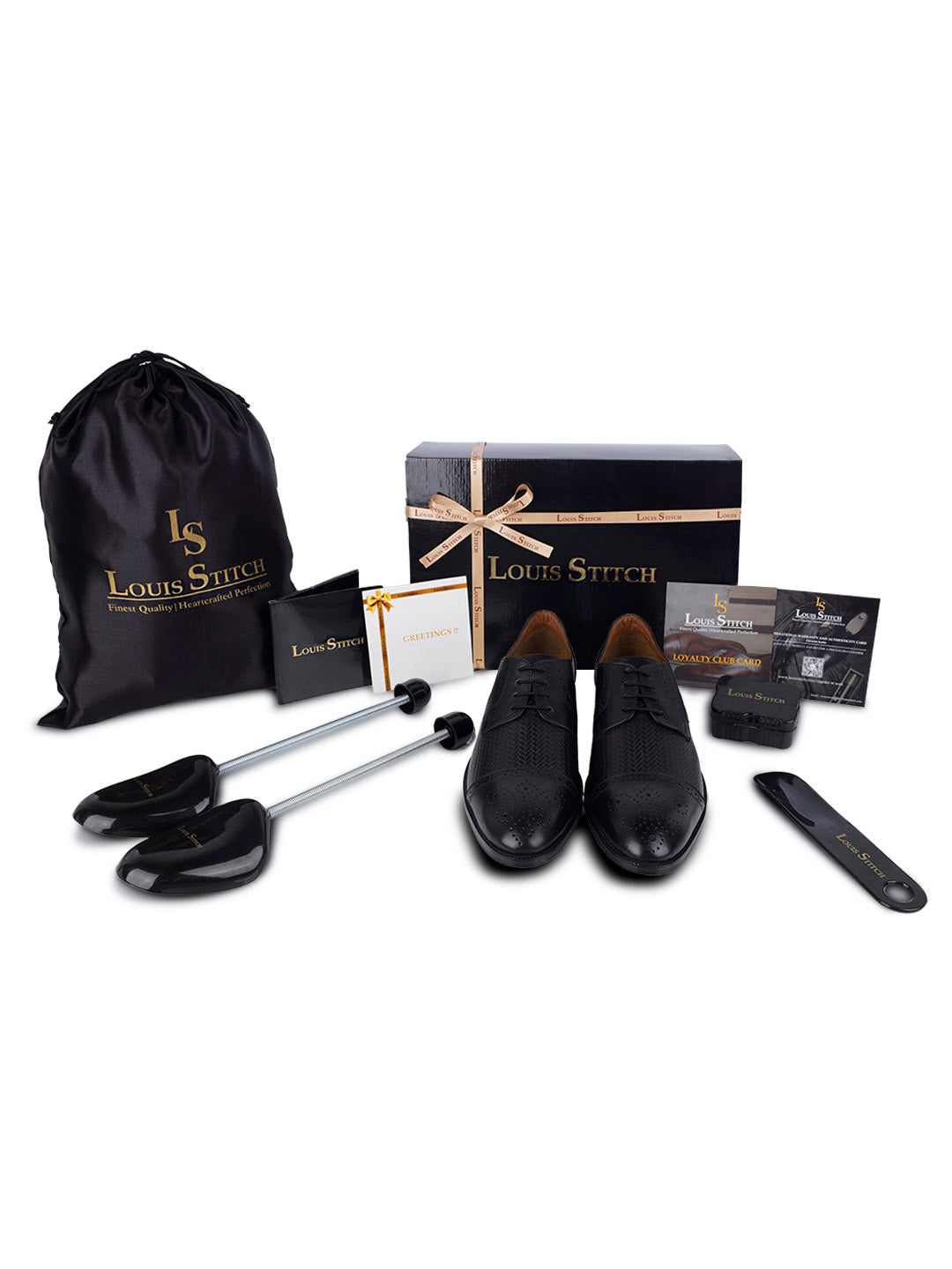 Jet Black Handmade Premium Italian Leather Weaved Oxfords