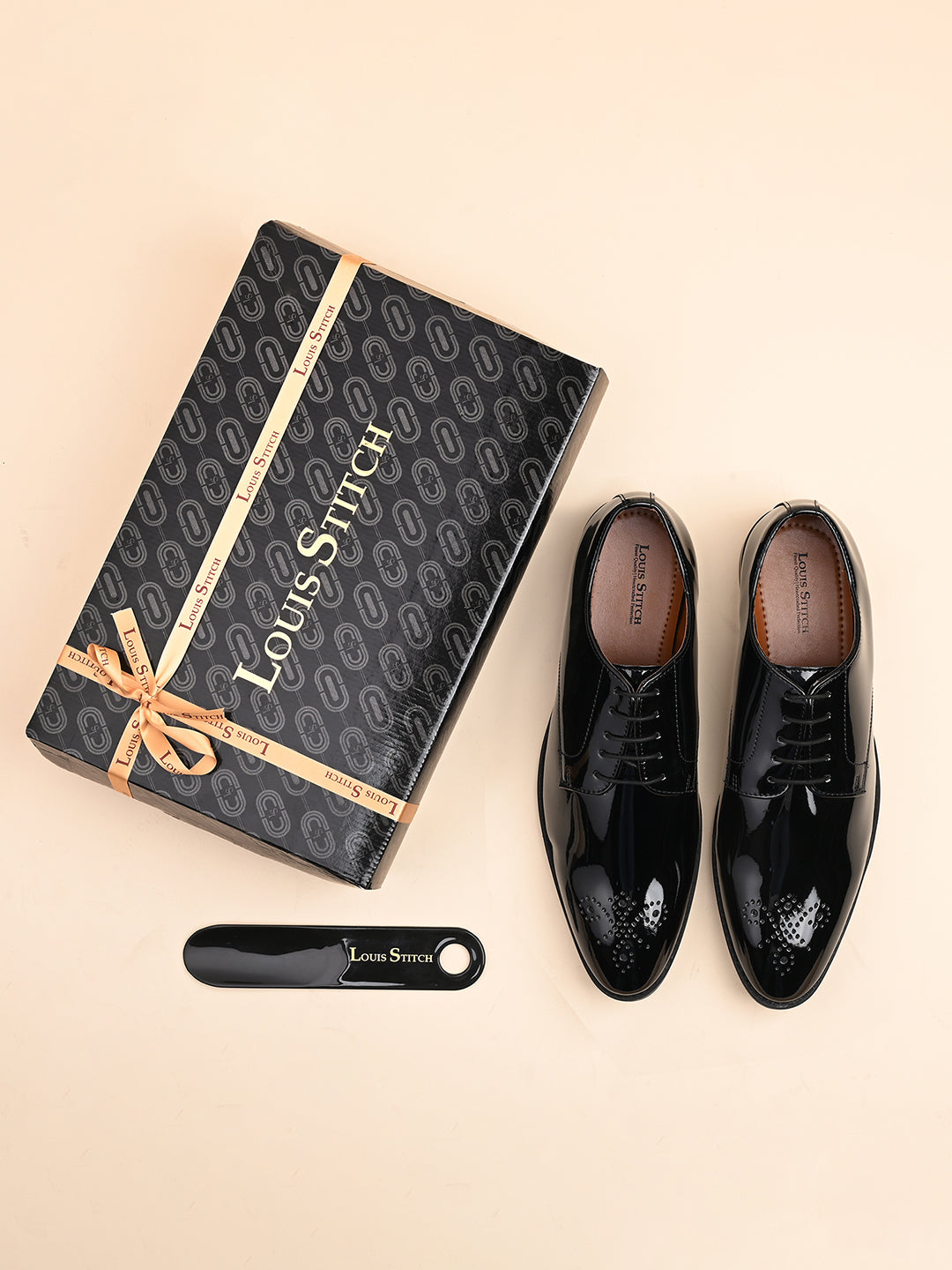 Jet Black Handcrafted Derbys Laceup Shoes