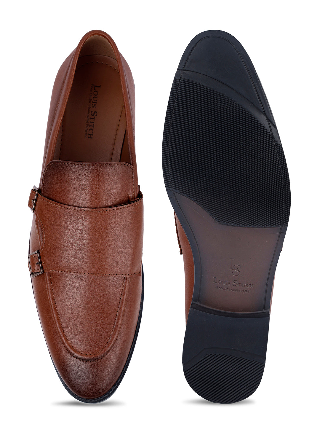 Russet Tan Handcrafted Slipon Style Comfortable Monks