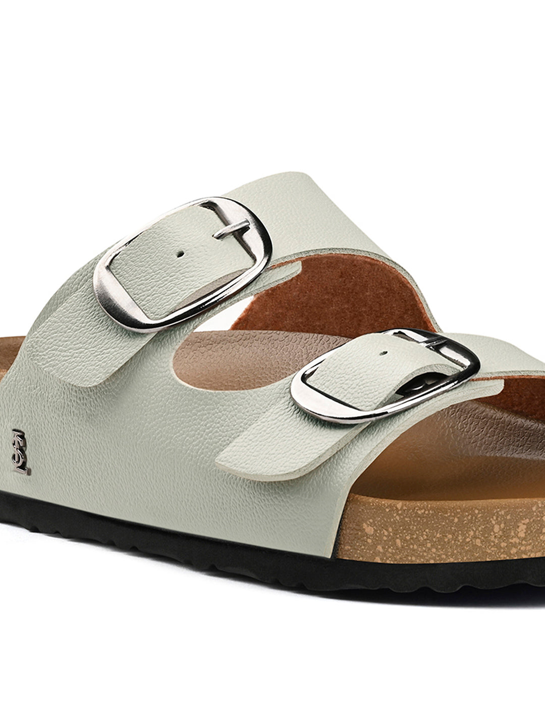 Cool Mint Double Strap Lightweight Open Toe Cork Sandal