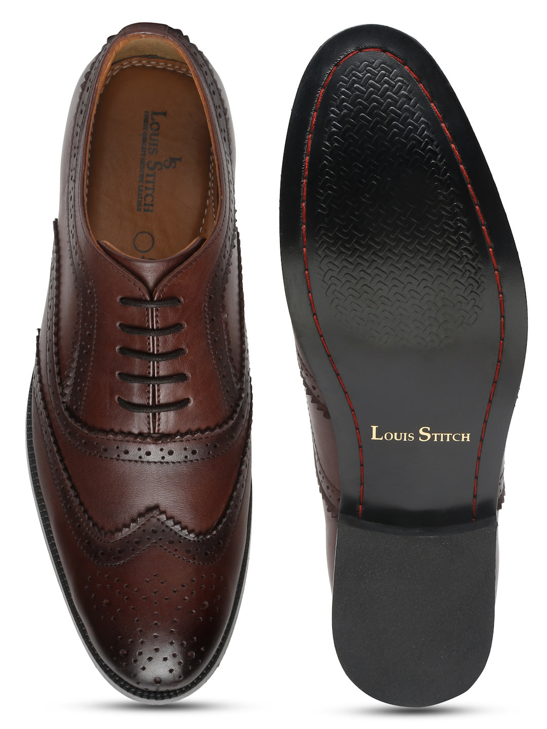 Brunette Brown Handmade Premium Italian Leather Brogues
