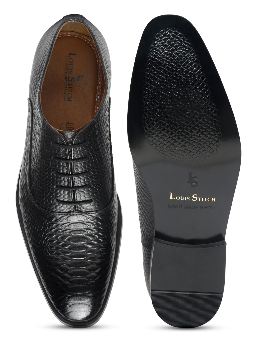 Jet Black Handmade Premium Italian Leather Derby Shoes