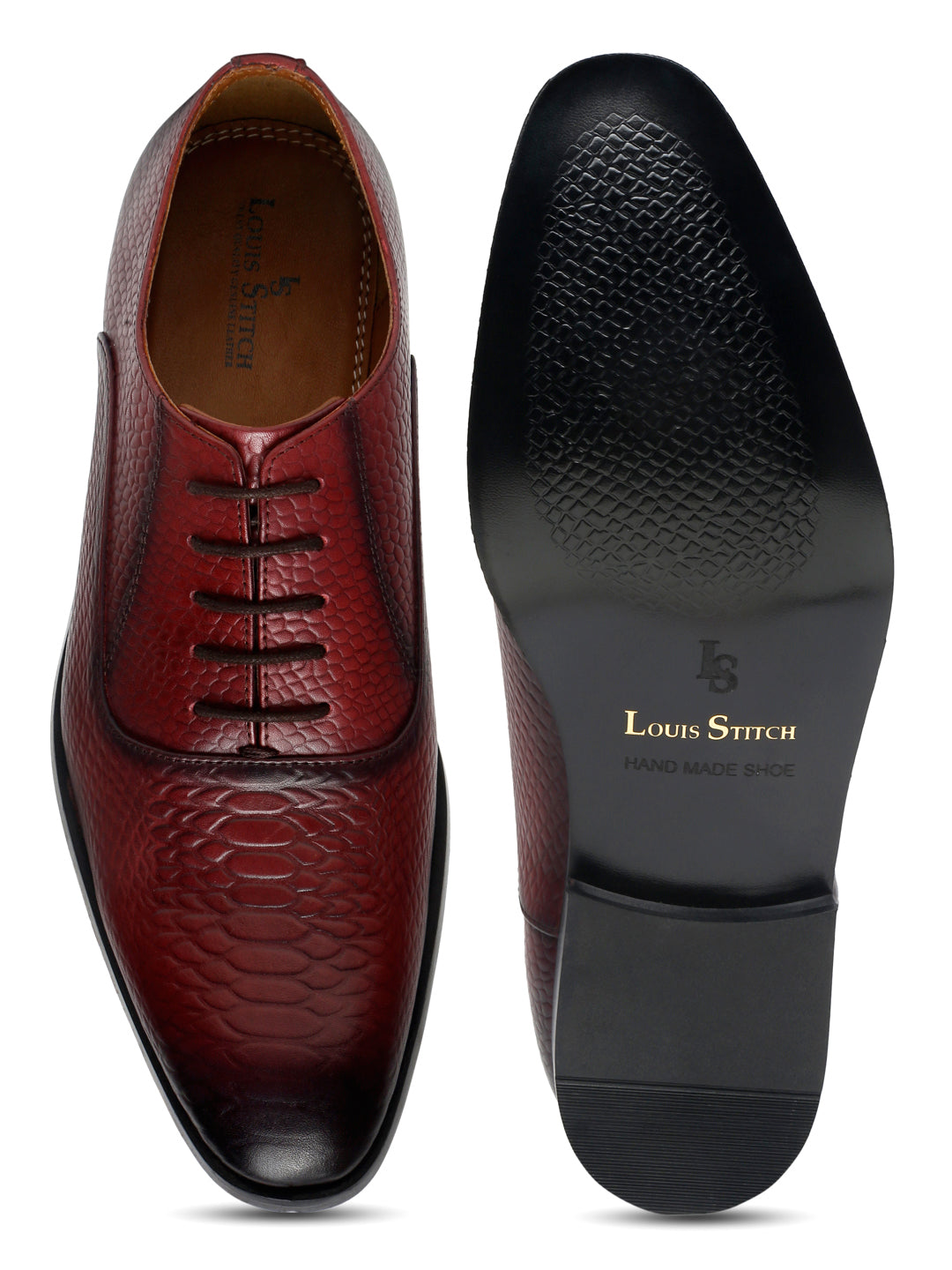 Rosewood Handmade Premium Italian Leather Derby Shoes