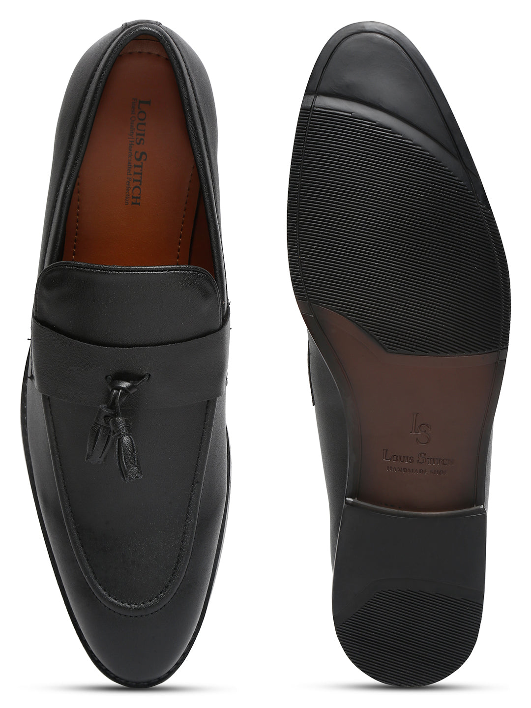 Obsidian Black Tassel Style Comfortable Moccasins