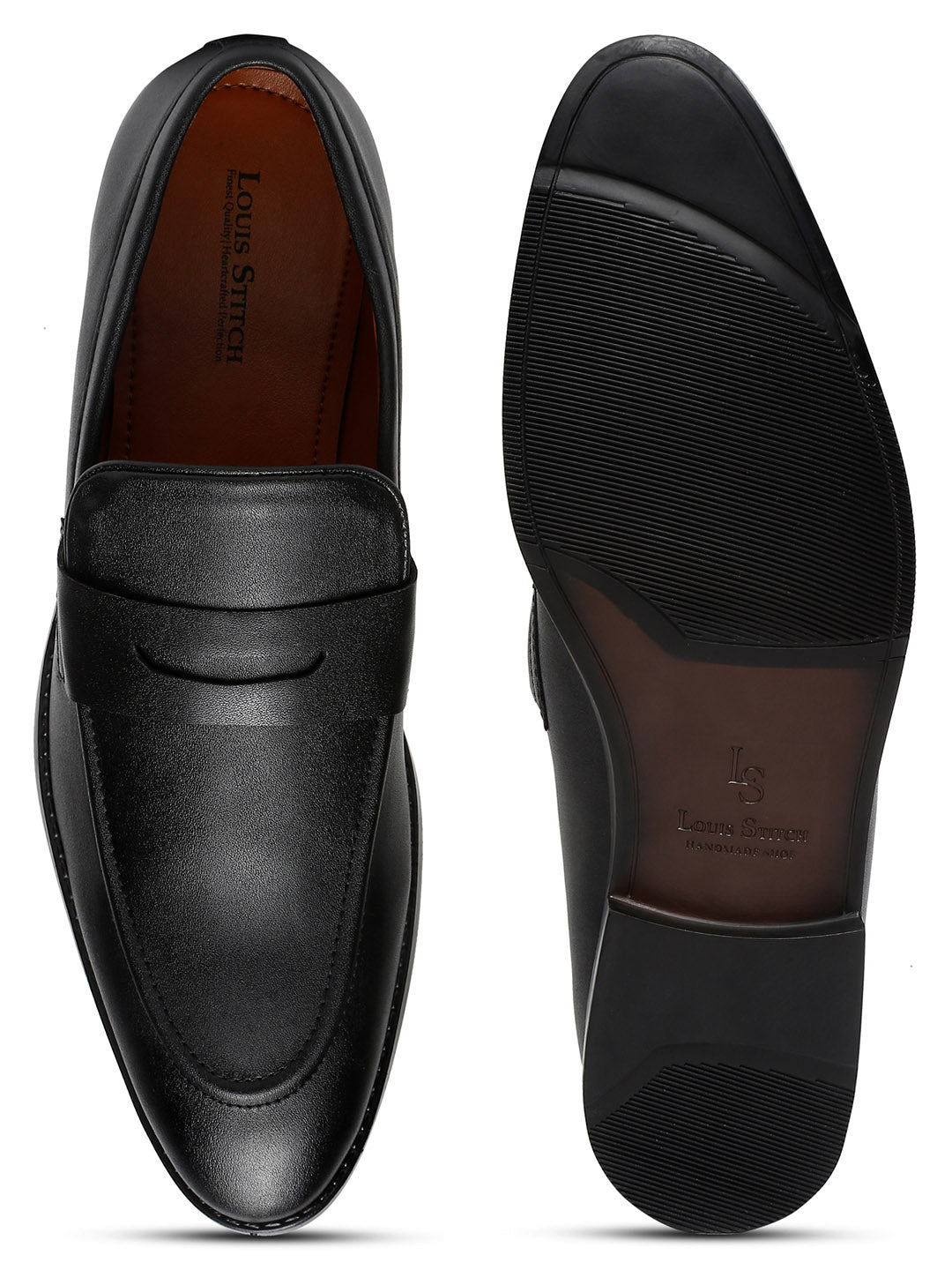 Obsidian Black Slipon Style Comfortable Moccasins