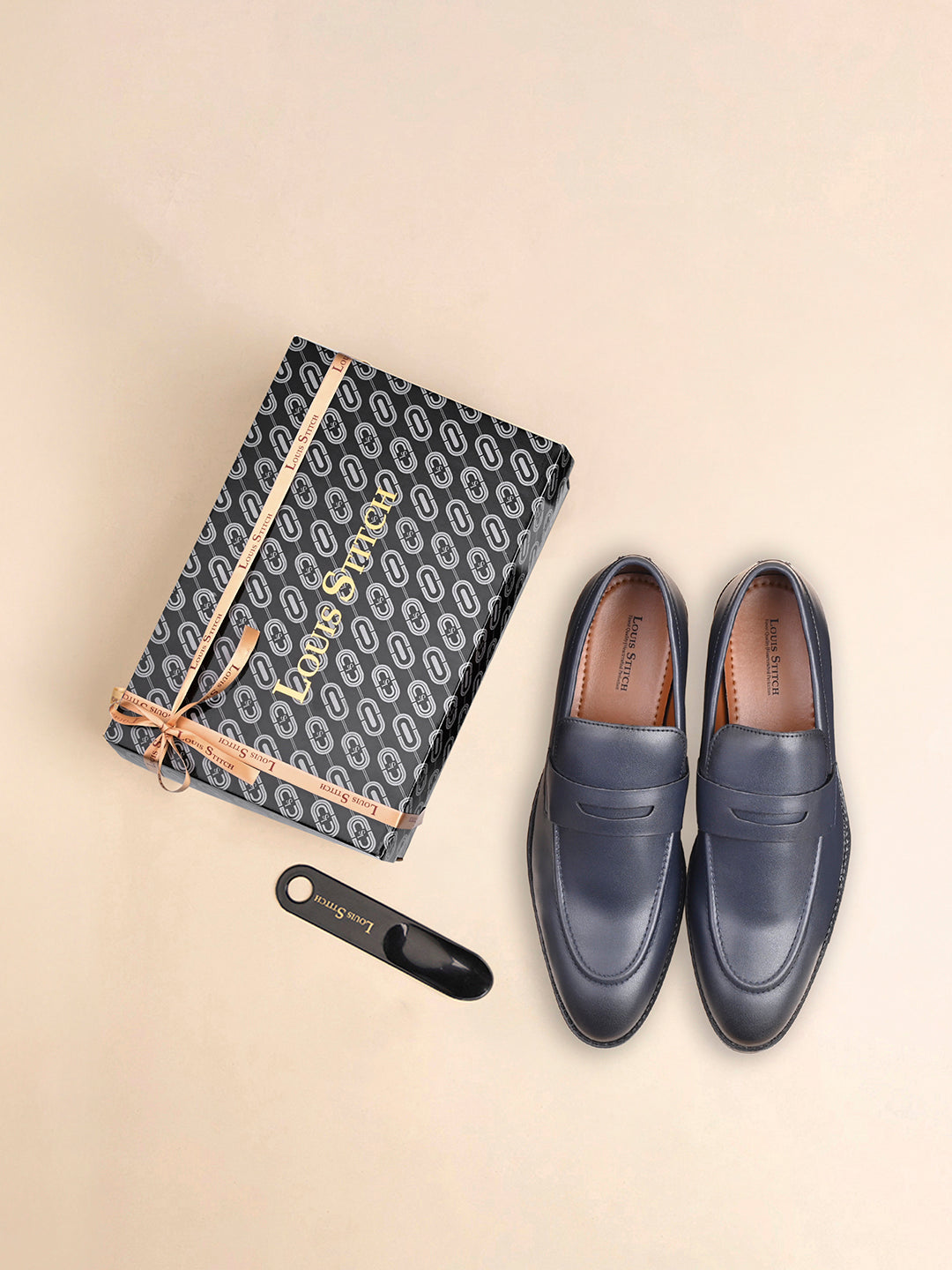 Federal Blue Slipon Style Comfortable Moccasins