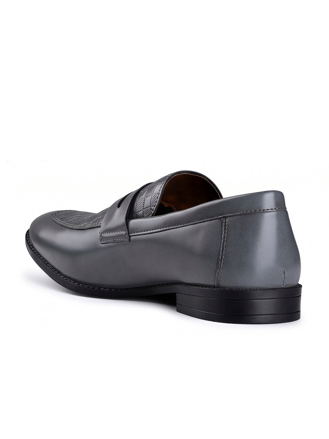 Ash Grey Handcrafted Moccasin Slipon