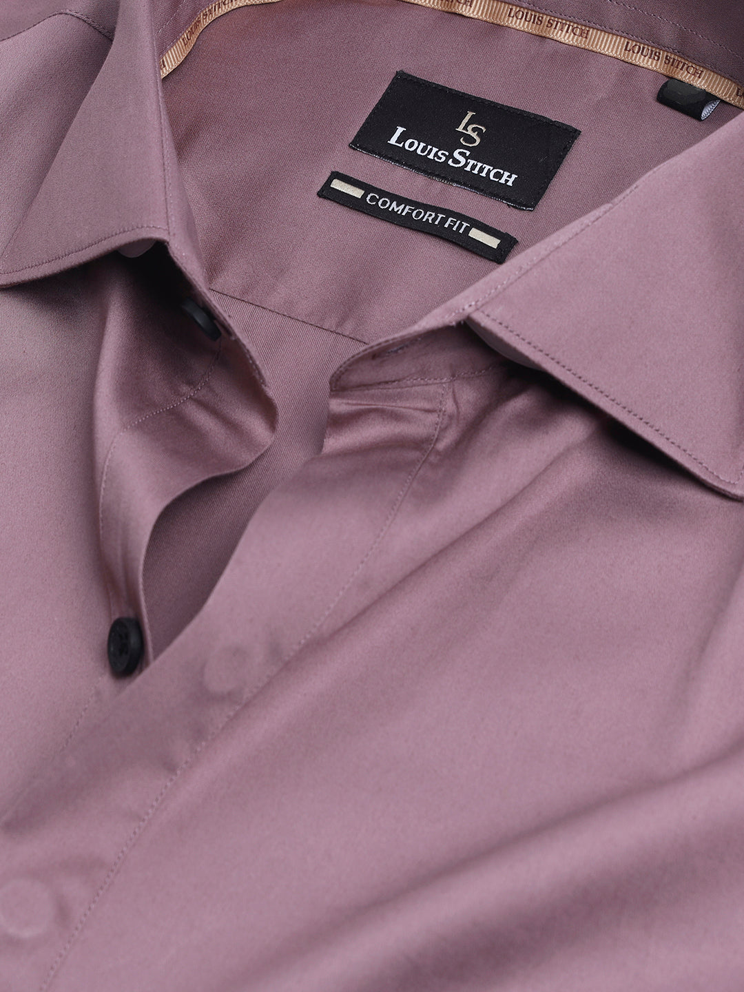 Men Pink Solid Shirt-FERRERO-1669-Pink