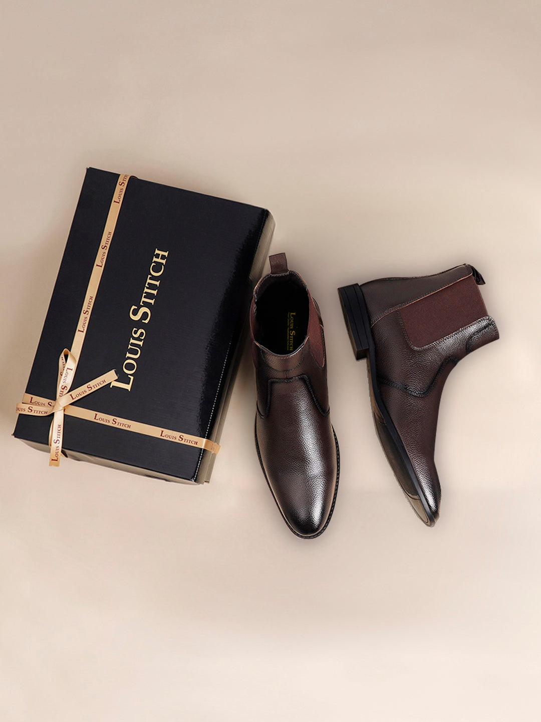 Brunette Brown Handcrafted Chelsea Milled Boots