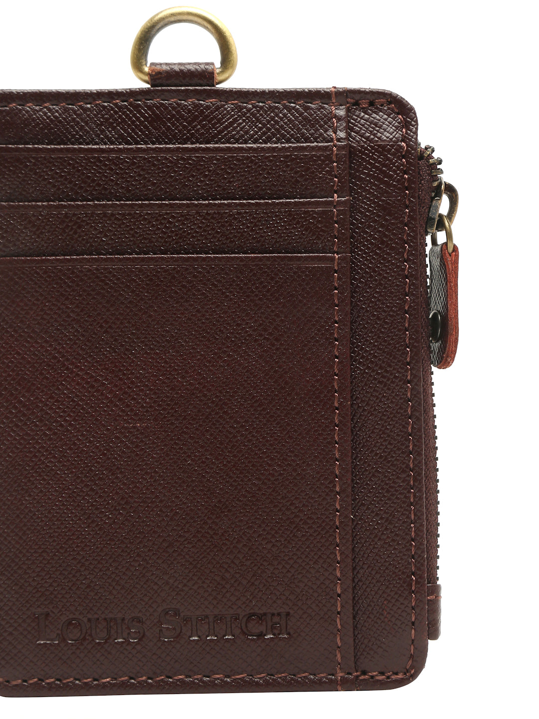 Rosewood Italian Saffiano Leather Wallet