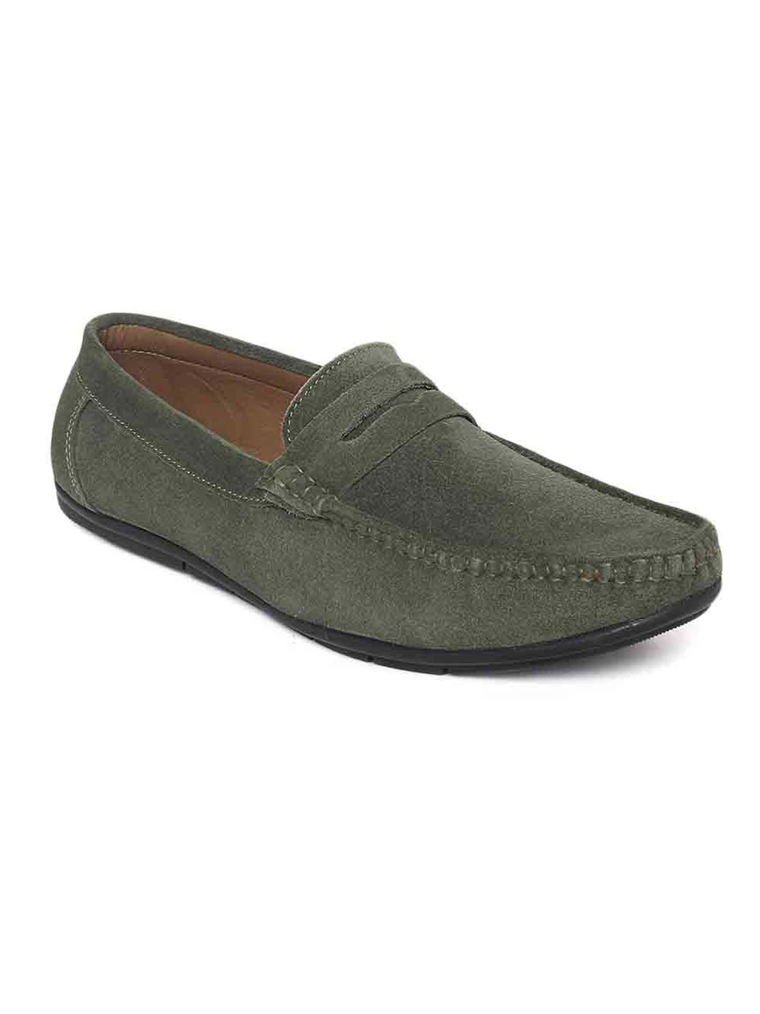 Italian Suede Leather Penny Loafers