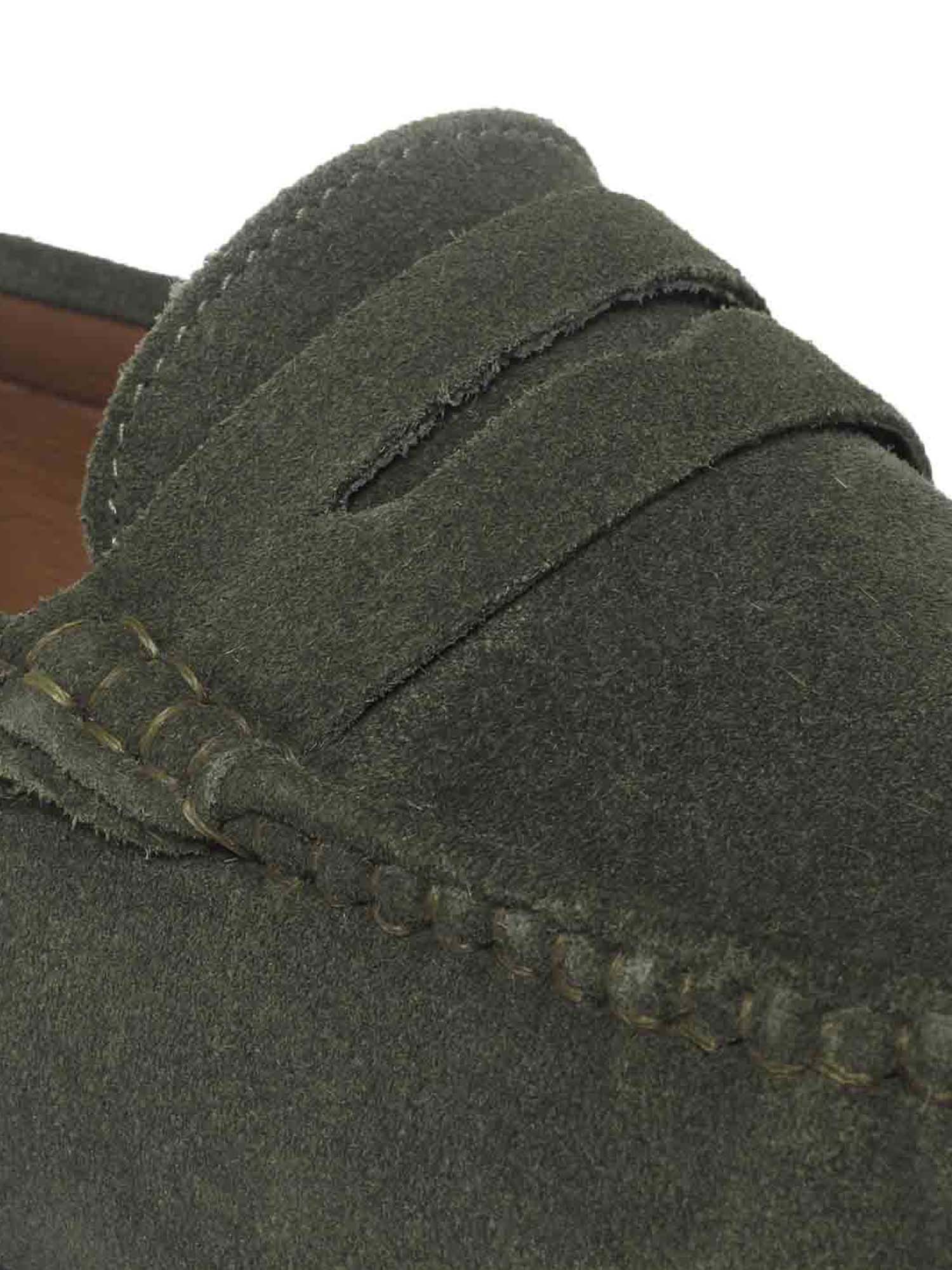 Italian Suede Leather Penny Loafers