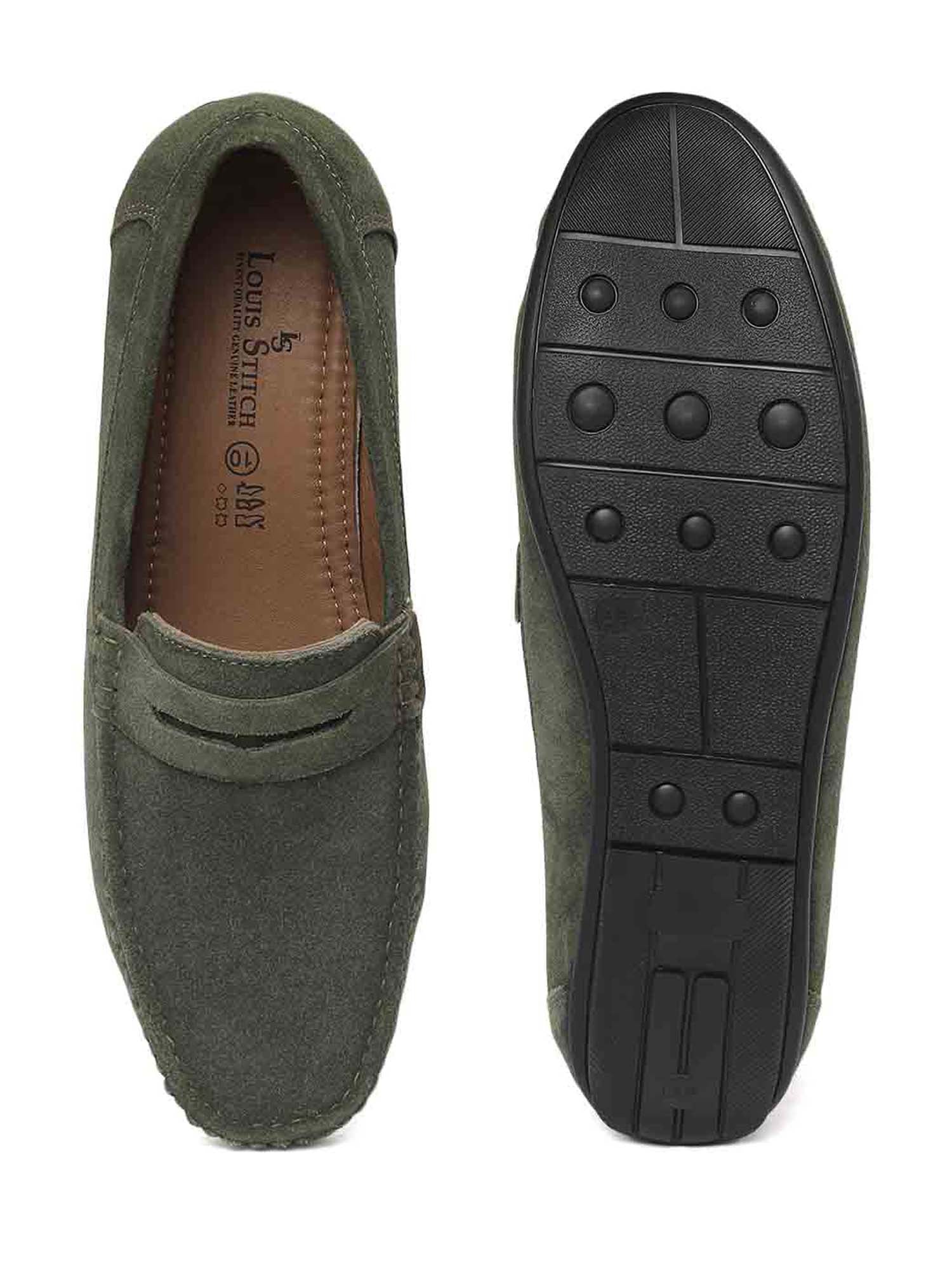 Italian Suede Leather Penny Loafers