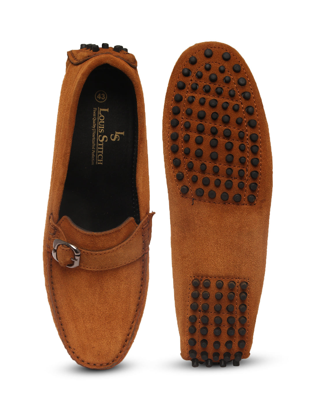 Handmade Italian Suede Leather Penny Loafers