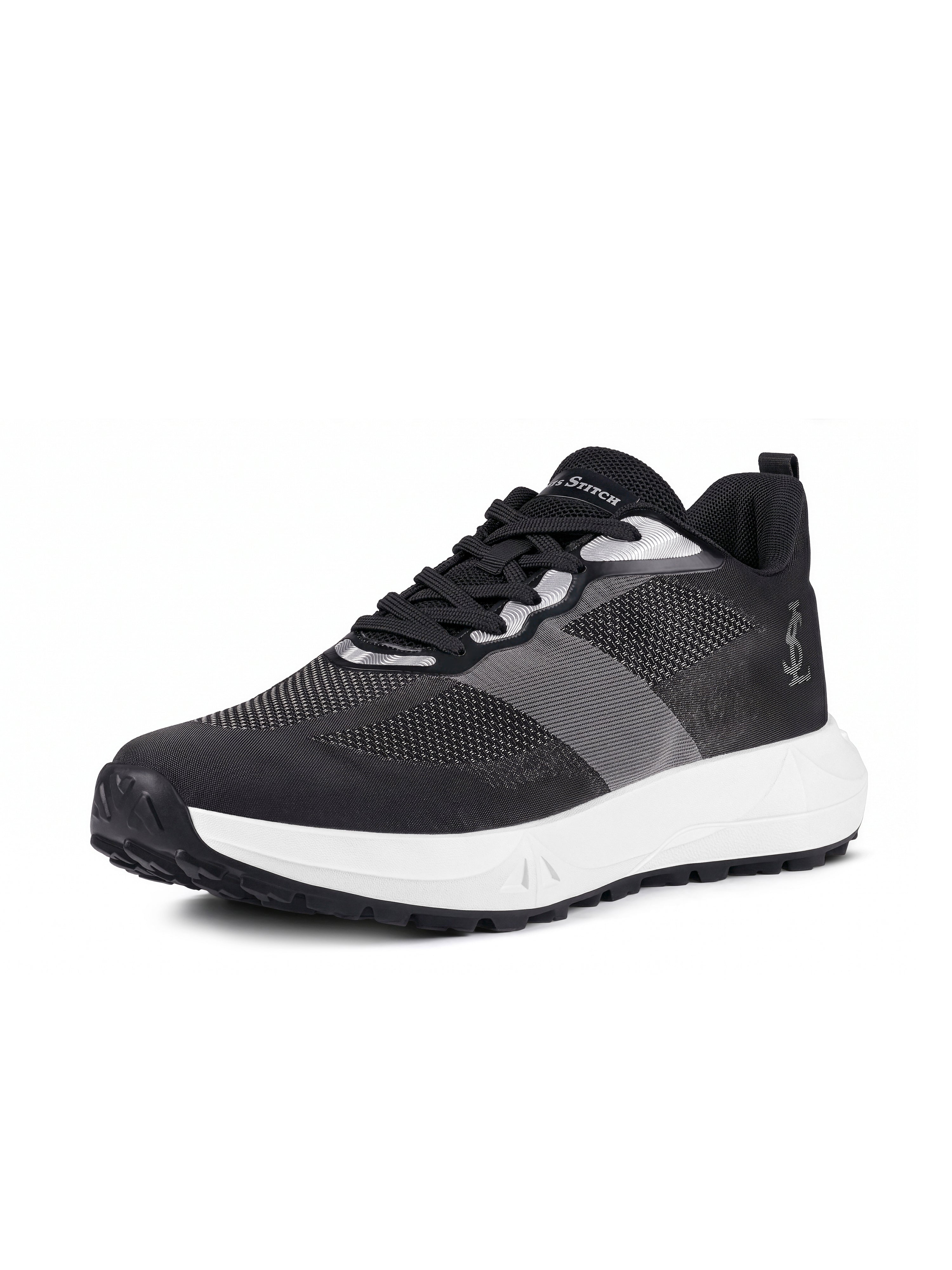 Noble Black Lightweight Athleisure Sport Shoes